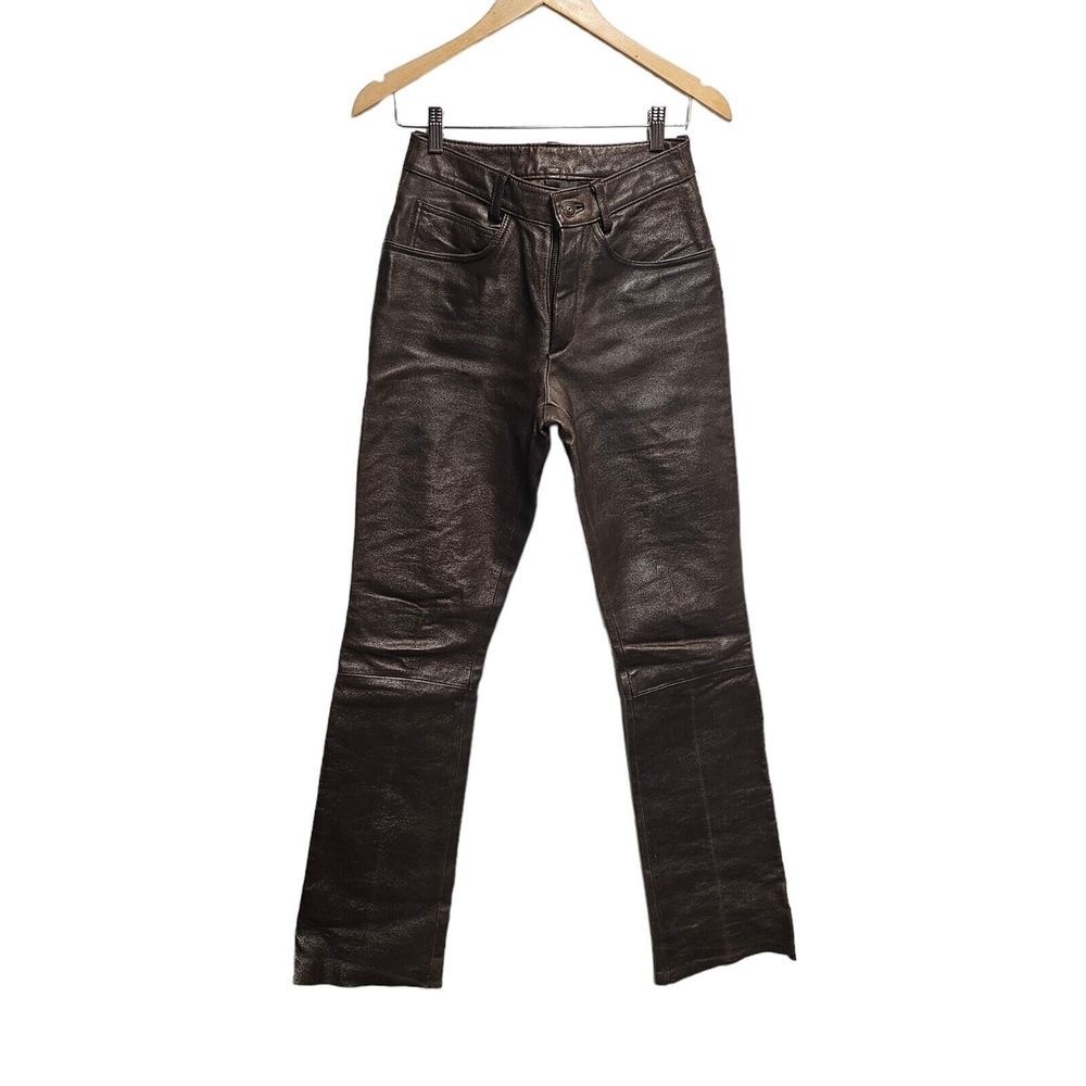 VINTAGE WILSON’S MAXIMA BROWN LEATHER PANTS 4 WESTERN LONG