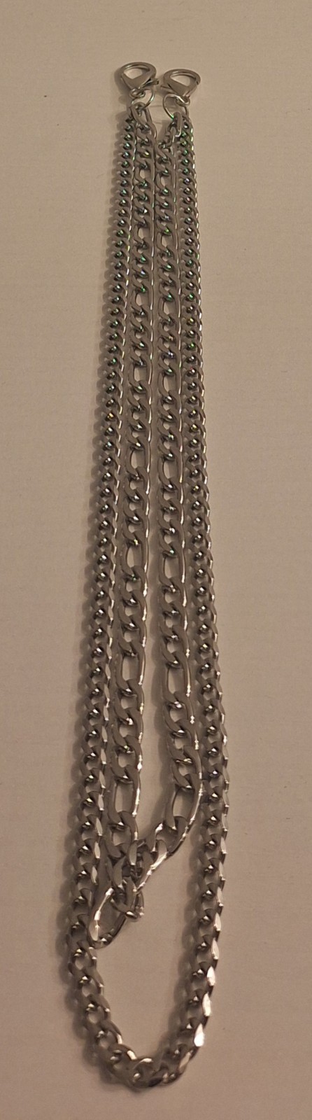 Men’s Silver-Tone Chain Wallet Pocket Chain w/ Lobster Clasps, 21 in