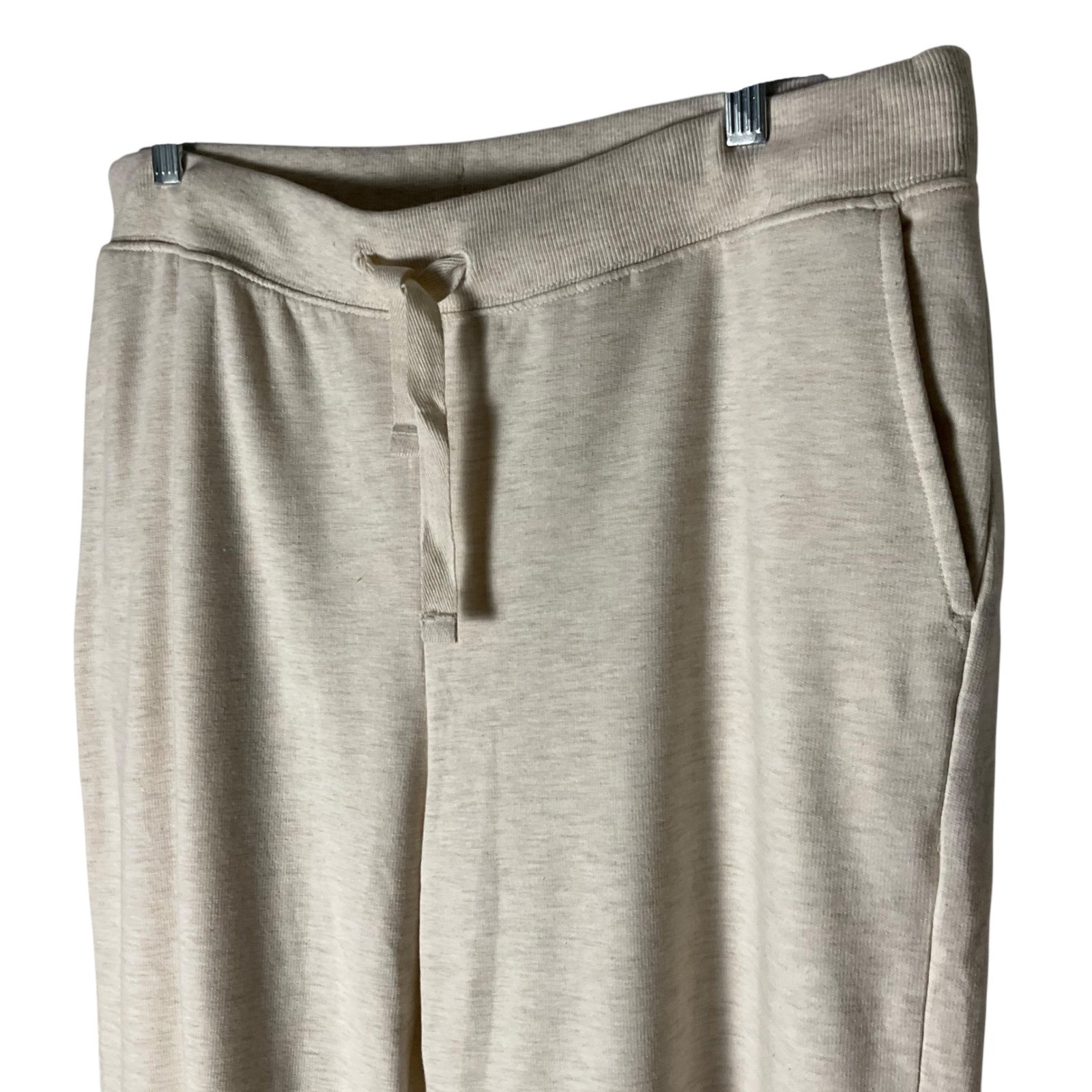 Encore by Idina Menzel Fleece Wide-Leg Pants A518987 Ivory Size Large NEW