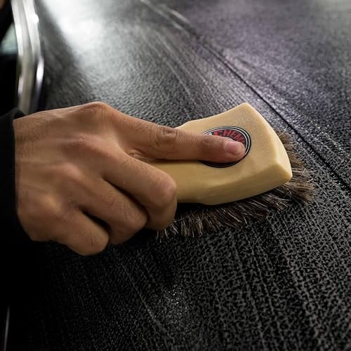 Long Bristle Horse Hair Leather Cleaning – Leather to Gently Clean Brush Brush