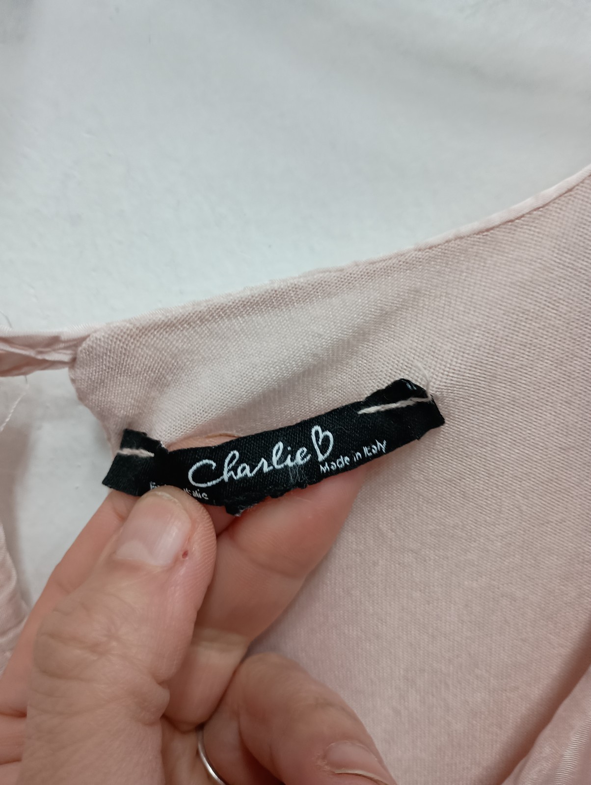Charlie B Womens Tunic Top Large Pink Layered Sheer Silk Blend Fairy Romantic