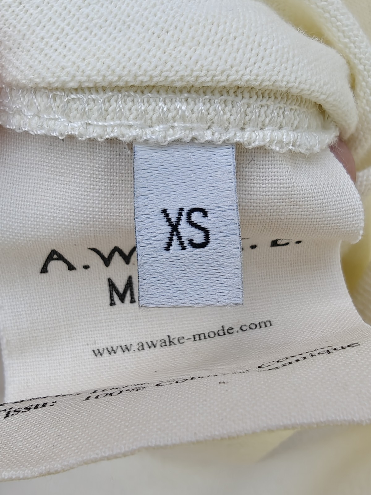 A.W.A.K.E Mode Button Embellished Maxi Skirt XS Fits W28, UK 10 Organic Cotton