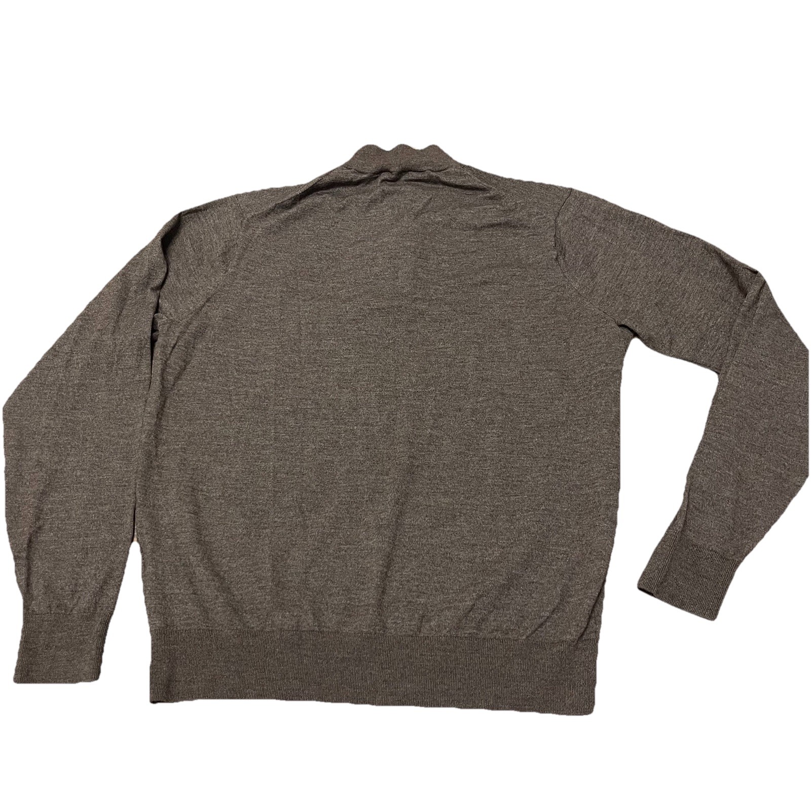Peter Millar Excursionist Flex 1/4 Zip Mens Sweater Size Large Antique Walnut
