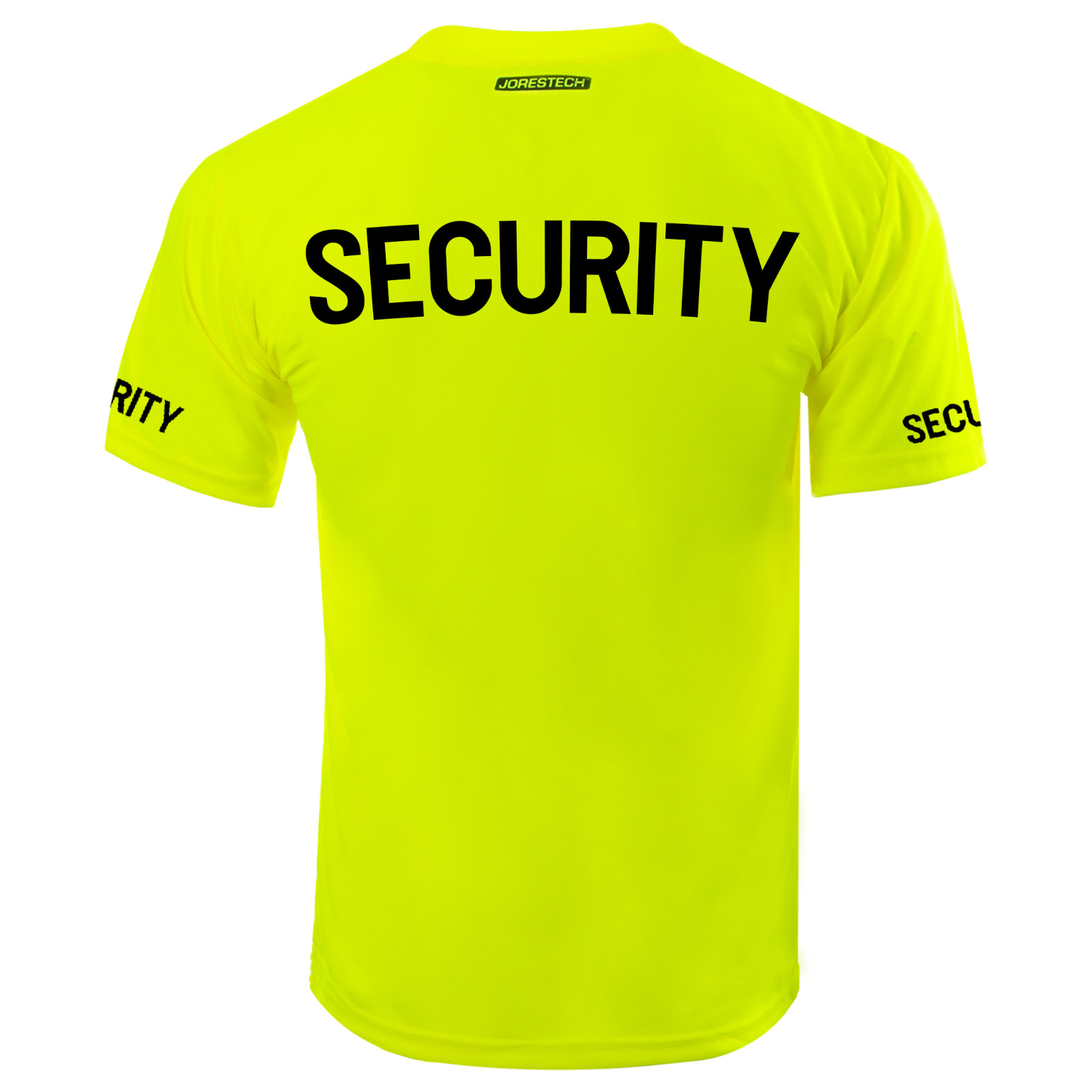 SECURITY Hi Vis Safety T Shirts Fast Drying Work Sports Short Sleeve JORESTECH