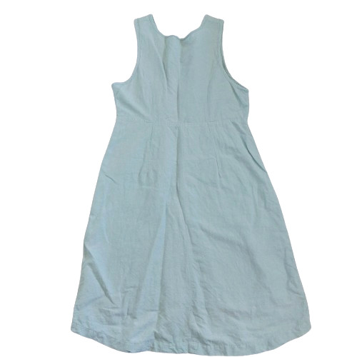 Freedom Trail by Kyodan Linen Blend Midi Dress Size M Mint Green Pockets