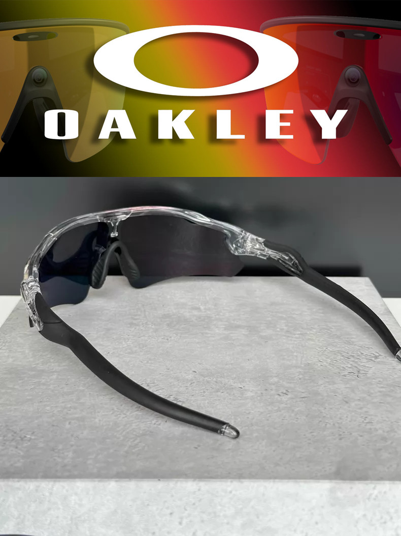Oakley Radar Ev Path Sport Sunglasses OO9208 Clear Frame Ruby Lenses
