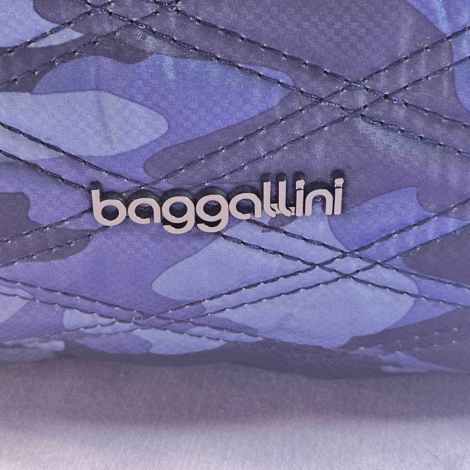NWT “Baggallini Quilted Tote” Multicolor Tote Bag, Various Shades Of Blue, READ