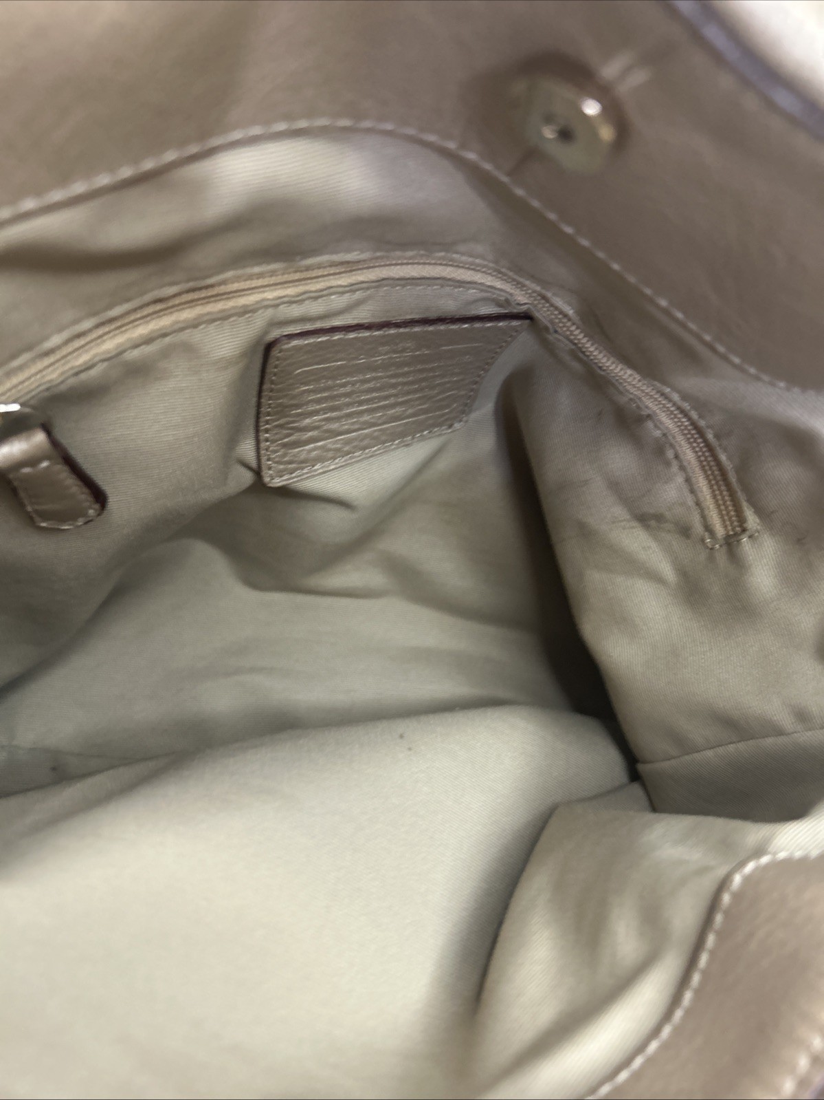 Coach Bag F35211 Phoebe Madison Studded Caviar Ret$495. Metallic Neutrals