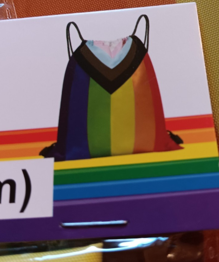 Pride Drawstring Bag Lot of 8 Rainbow Backpack 12.6 in x 16.5 in Season of Love