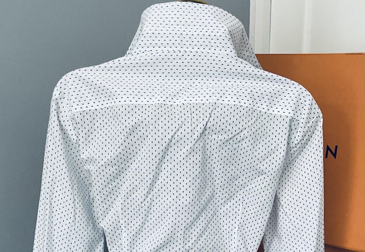Pristine Hawes & Curtis Fitted Robby Spot Cottond Shirt Blouse UK Size 14
