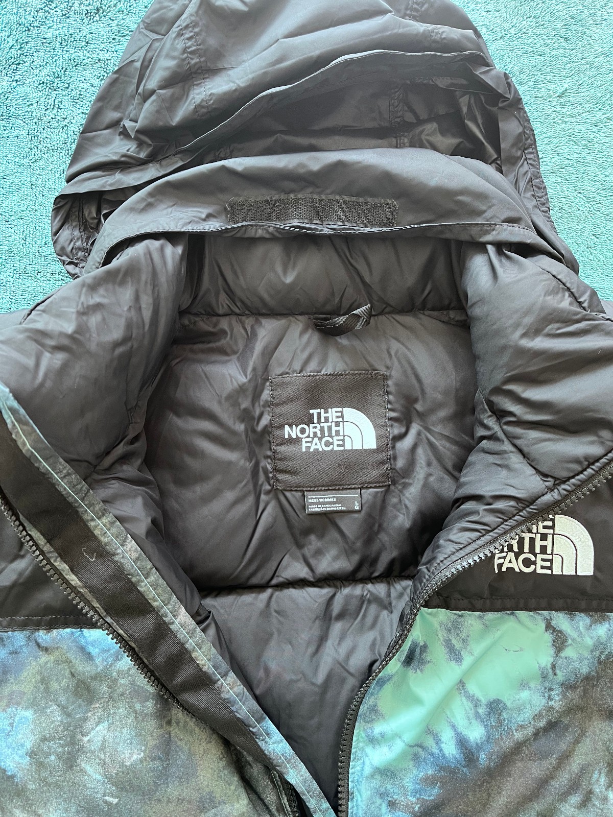 The North Face: Men’s 1996 Retro Nuptse Jacket – Wasabi Ice Dye [Large; Used]