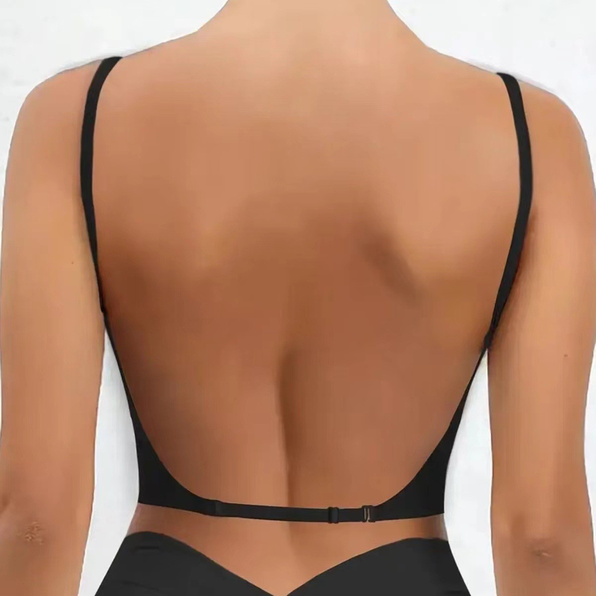 Low Back Bra Wireless Padded Bralette Comfort Halter Backless Cross Multiway USA