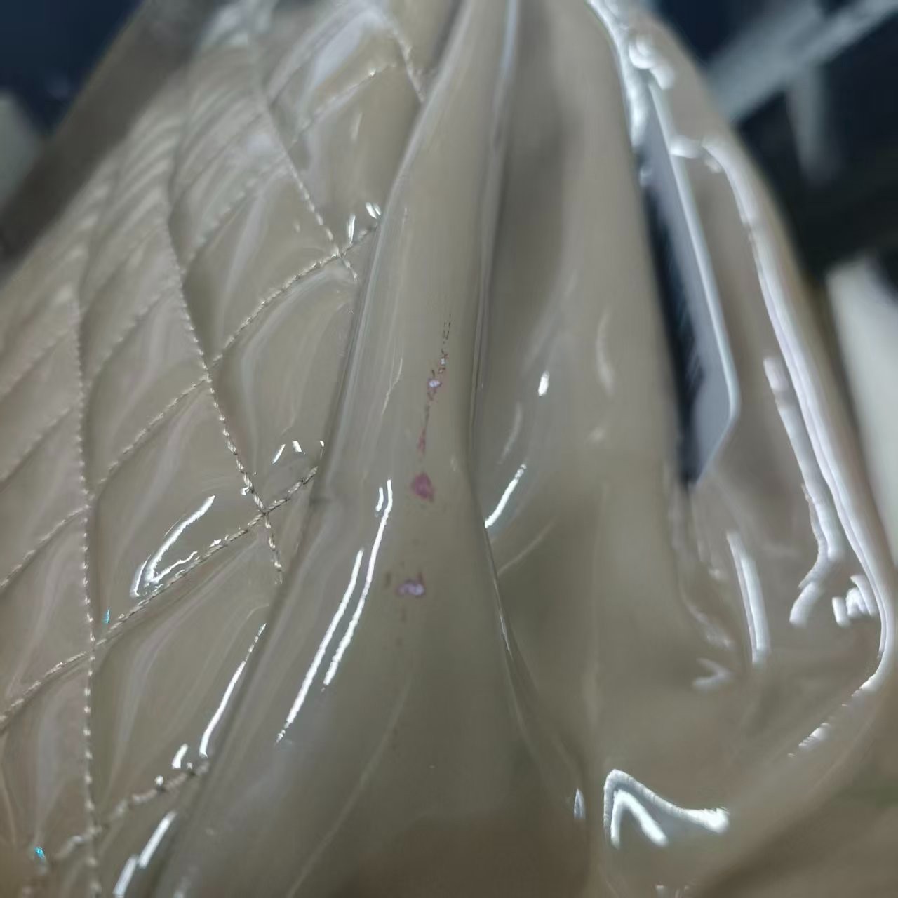Chanel Jumbo Classic Quilted Patent Leather Shopping Tote Bag