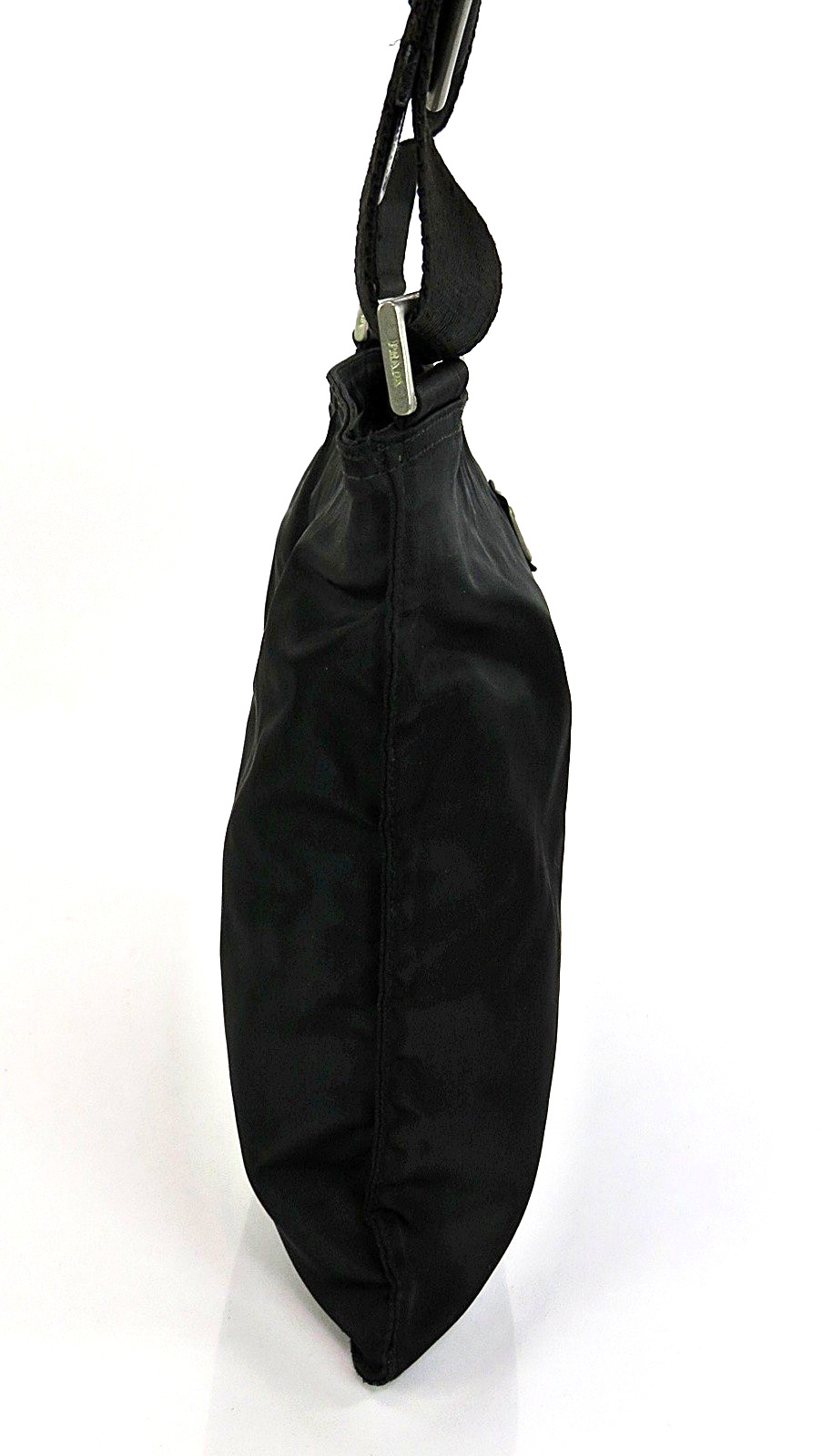 Authentic PRADA Black Nylon Small Shoulder Crossbody Bag Purse #64680