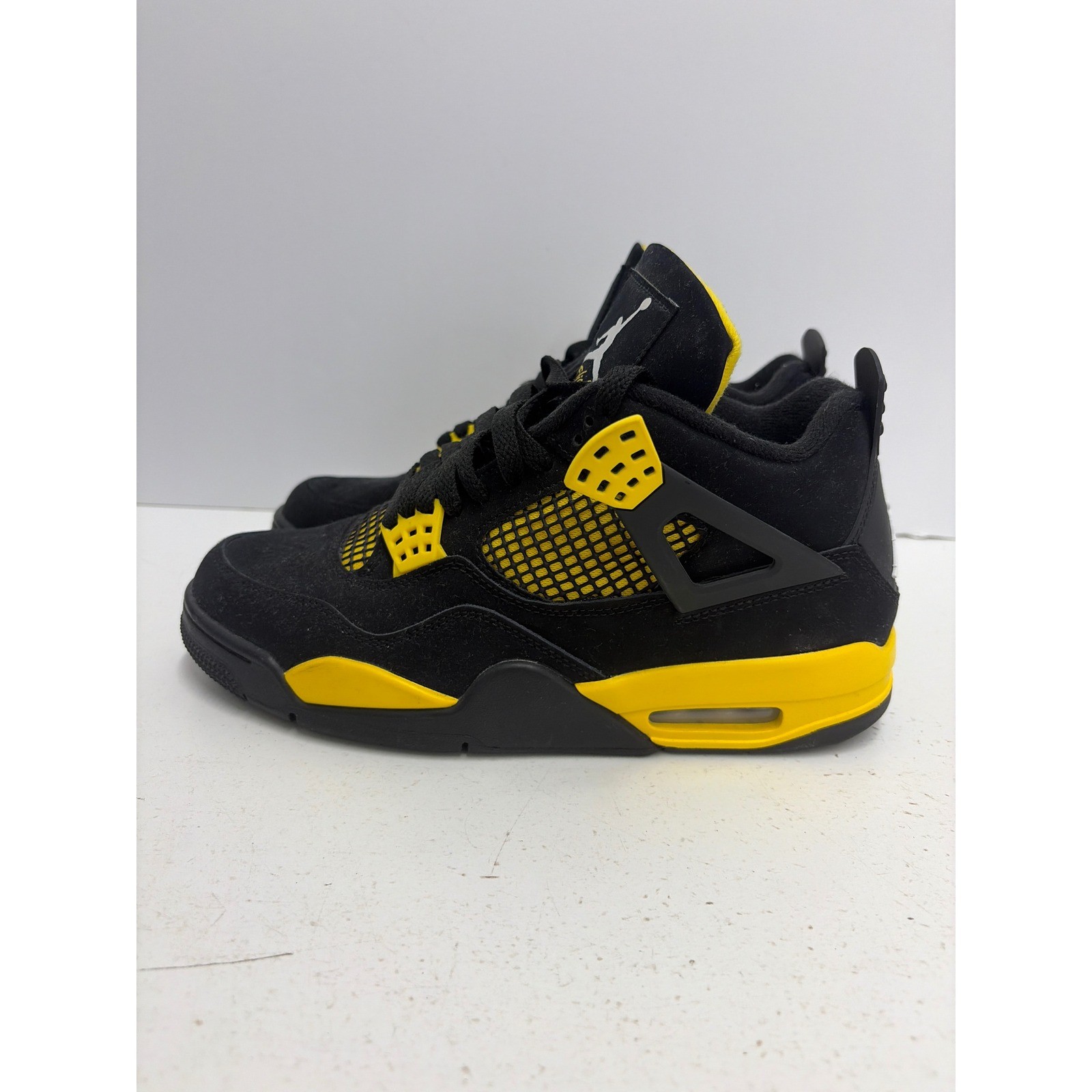 Jordan 4 Retro Thunder Black Tour Yellow Mens Basketball Shoes DH6927-017 US 8