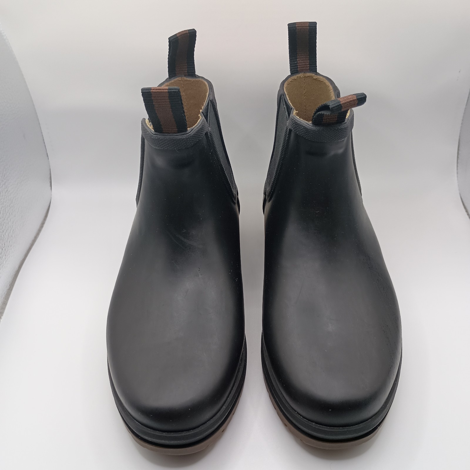 L.L. Bean Women’s Size 6 Black Rugged Wellie Rubber Chelsea Mud Rain Boots