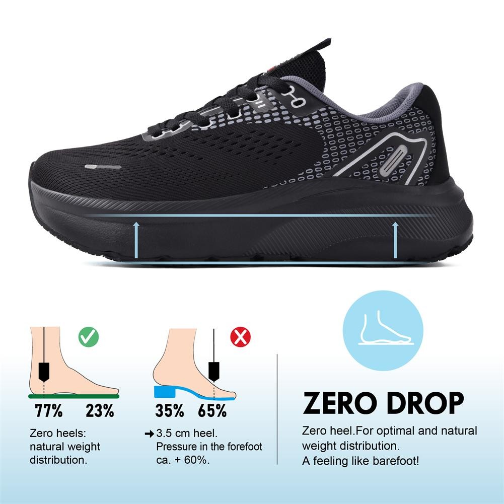 Athletic Wide-Toe Box Shoes Arch Support Mens Wide Width Sneakers for Running