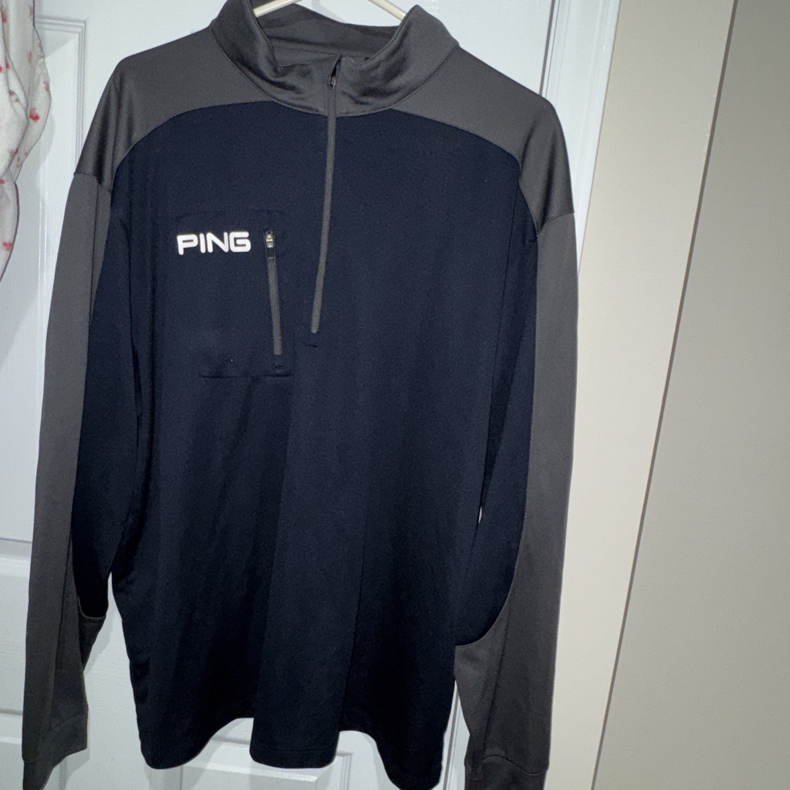 Ping Golf Men’s Performance 1/4 Zip Pullover Navy Sz Xl Long Sleeve Shirt