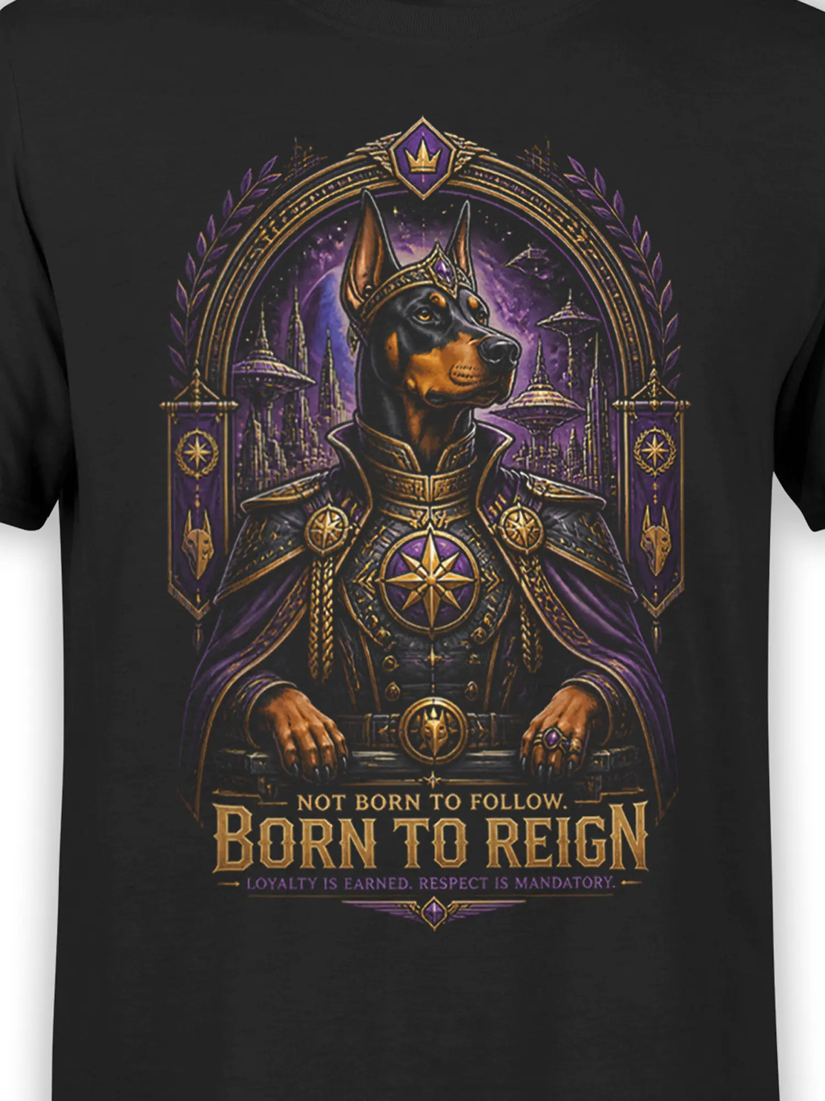 Galactic Regent Doberman T-Shirt | Unisex