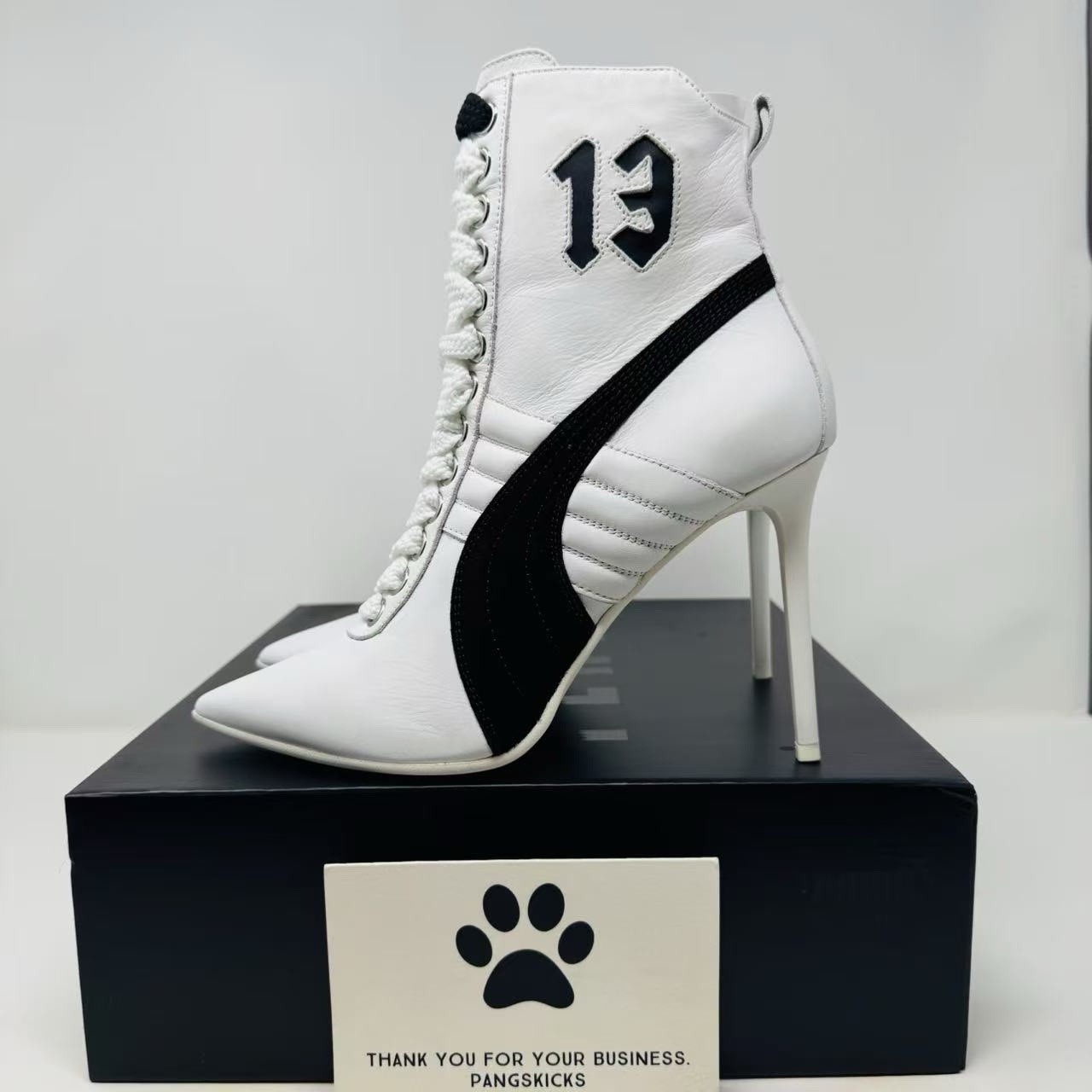 Puma Fenty by Rihanna High Heel Leather White 363038-02 Women’s Size 8