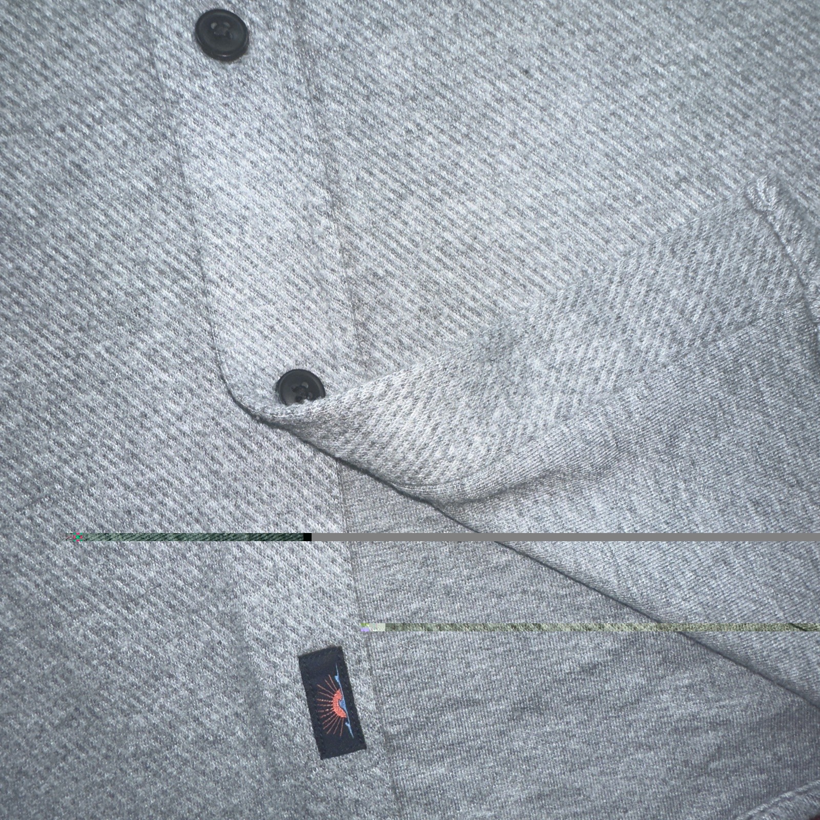 Faherty Legend Shirt Mens Medium Gray Flannel Long Sleeve Button Up Soft