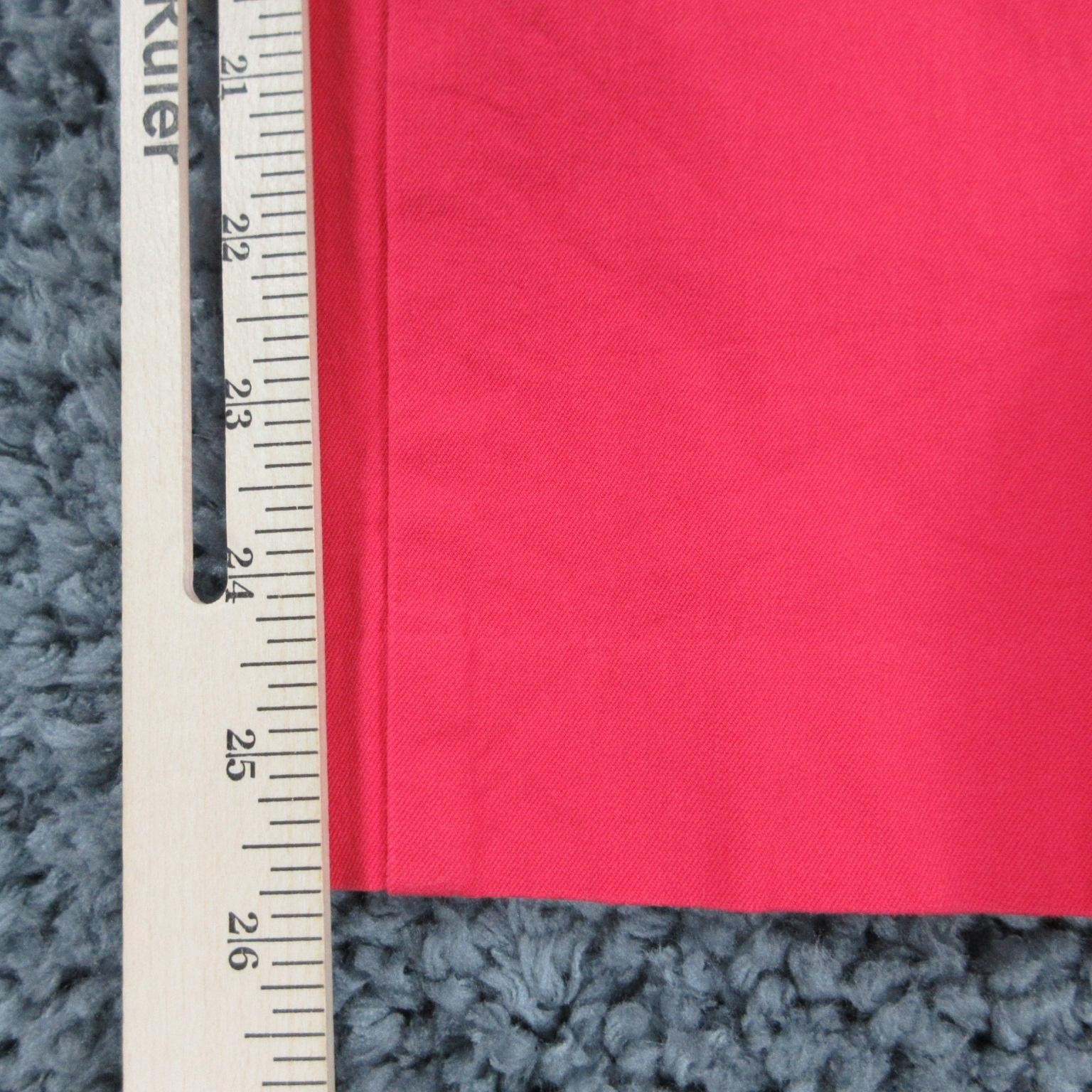 Talbots Pants Womens 6 Pink Capri Curvy Twill Flat Front Zip Button Hem 30×25.5*