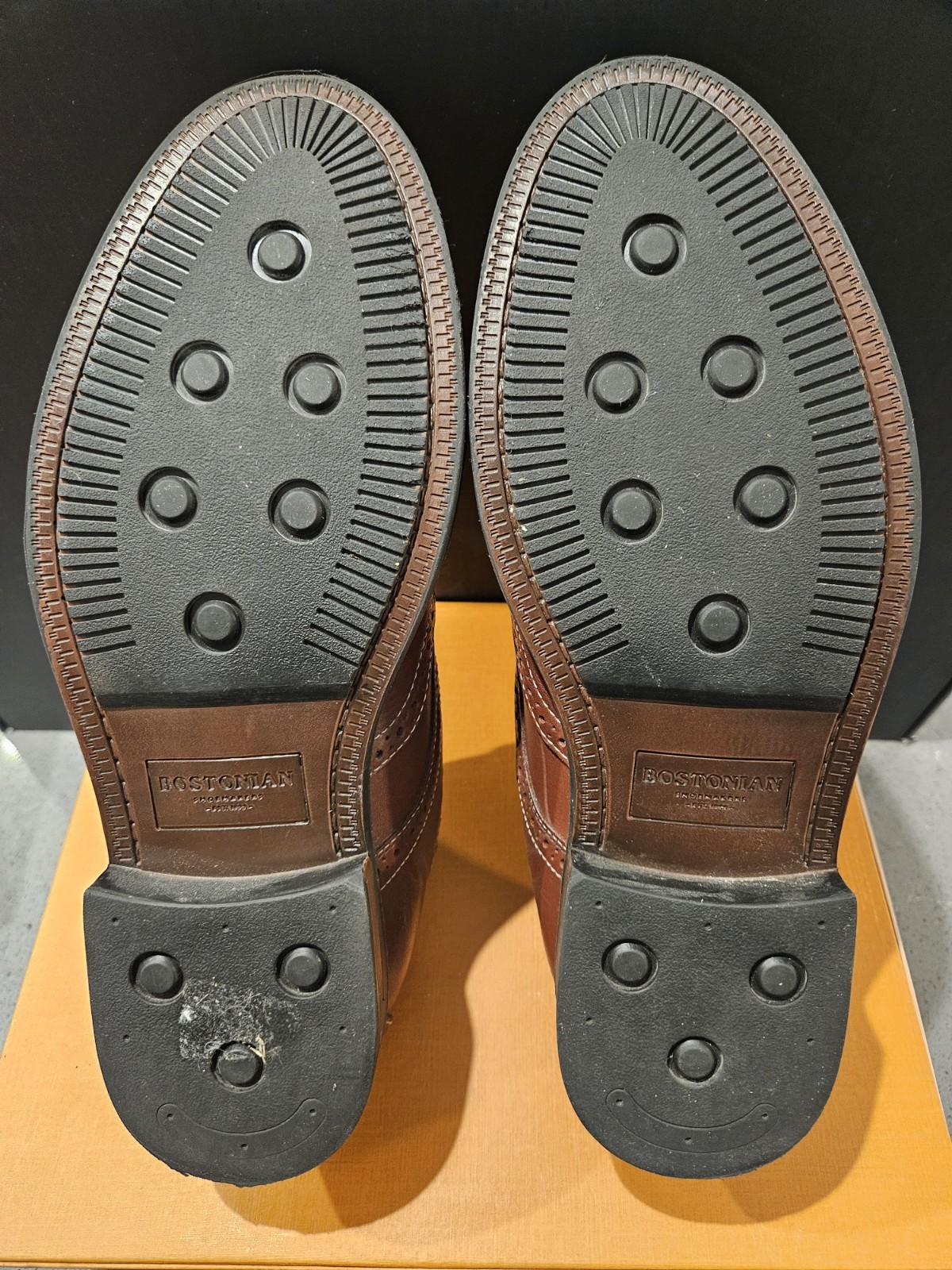 BOSTONIAN COMMONWEALTH MAXTON WING TIP SHOES US 11.5