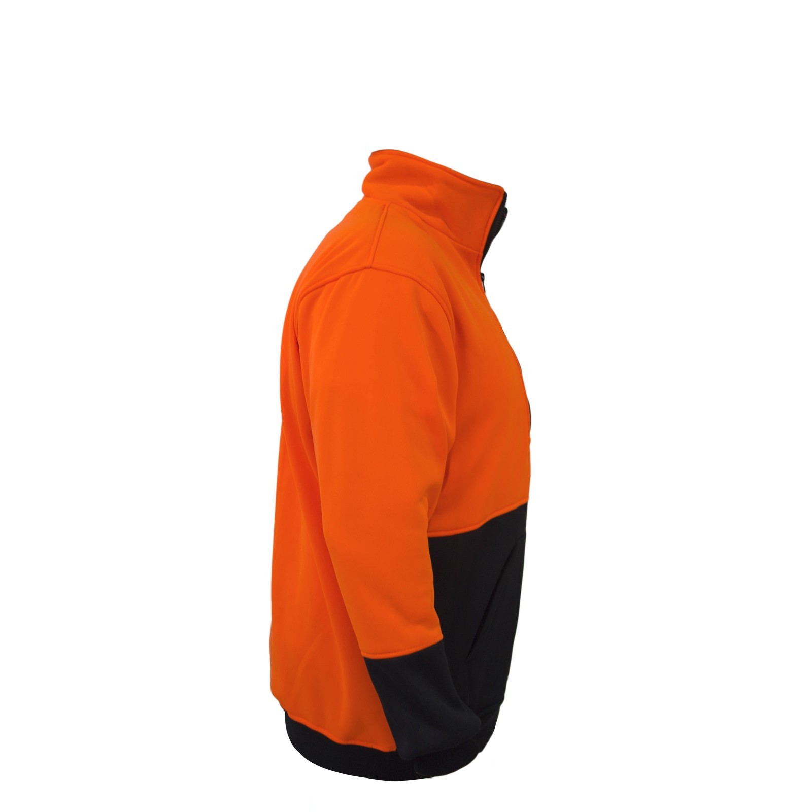 Hi-Vis Pullover Safety Workwear Fleece-lined Fleecy Zip Jumper Jacket Jorestech