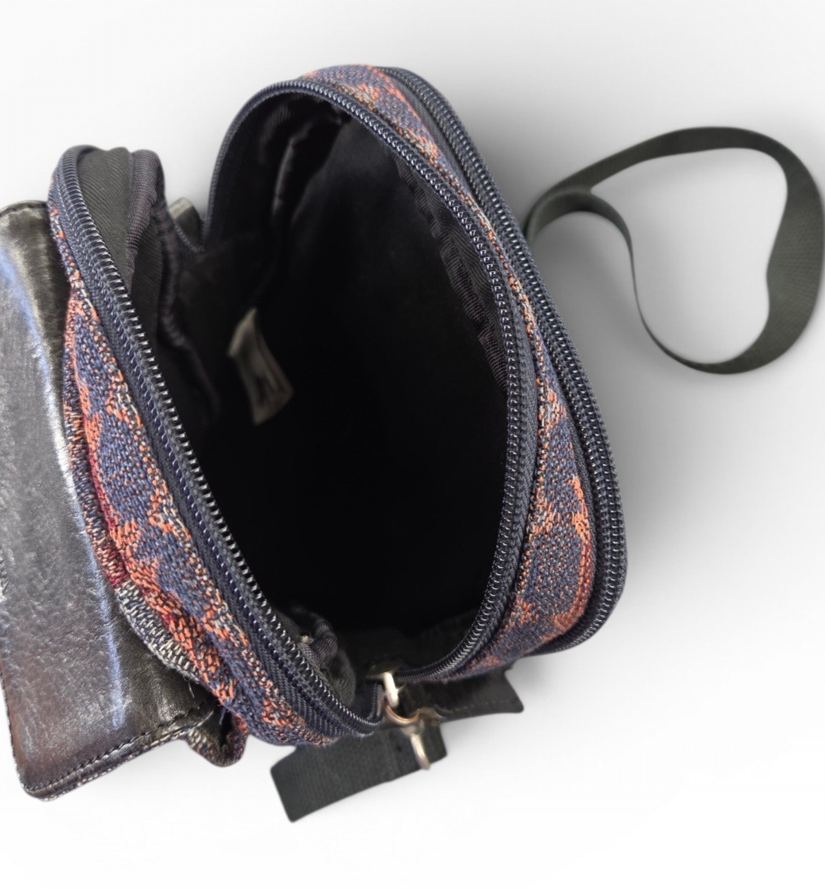 Pendleton Unisex Multicolor Wool Cotton Multi Zip Pocket Utility Crossbody Bag