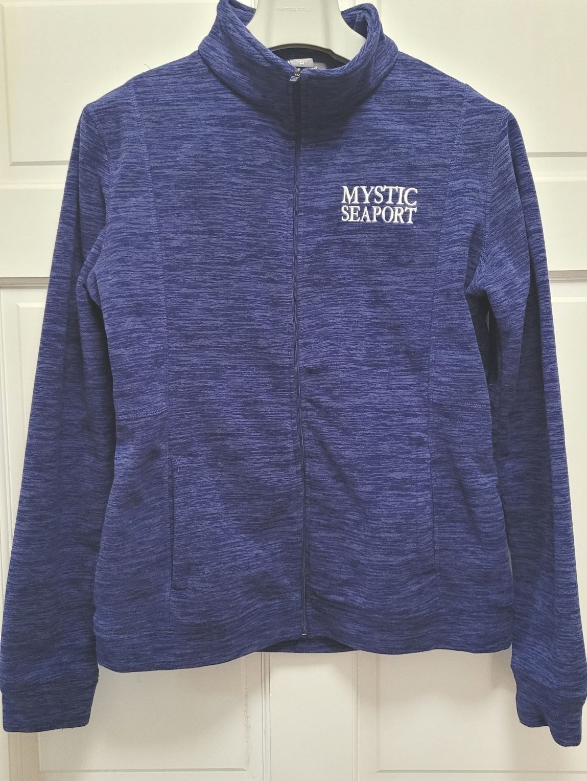 Landway Outerwear Ladies Mock Neck Full Zip Mystic Seaport Jacket – Blue – M