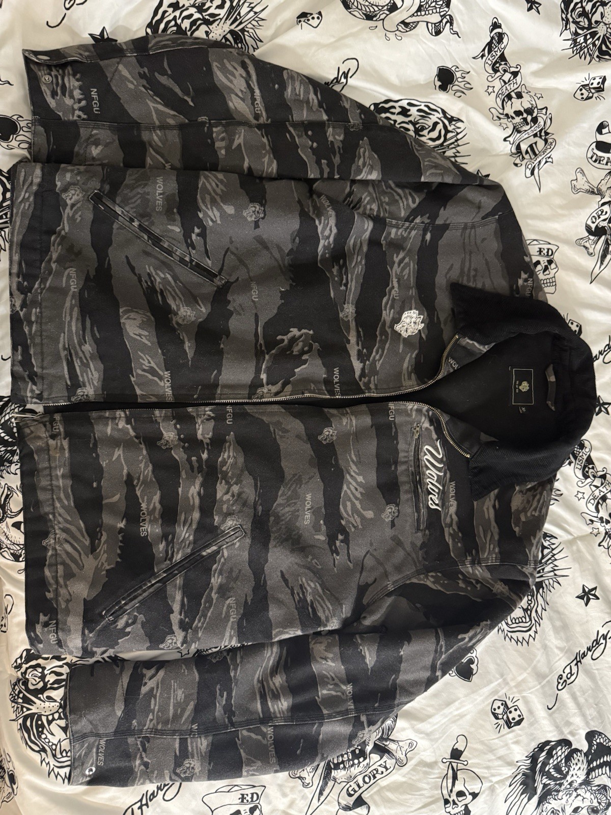 Darc Sport Men’s XL Black/Gray Camo Earl Jacket size xl