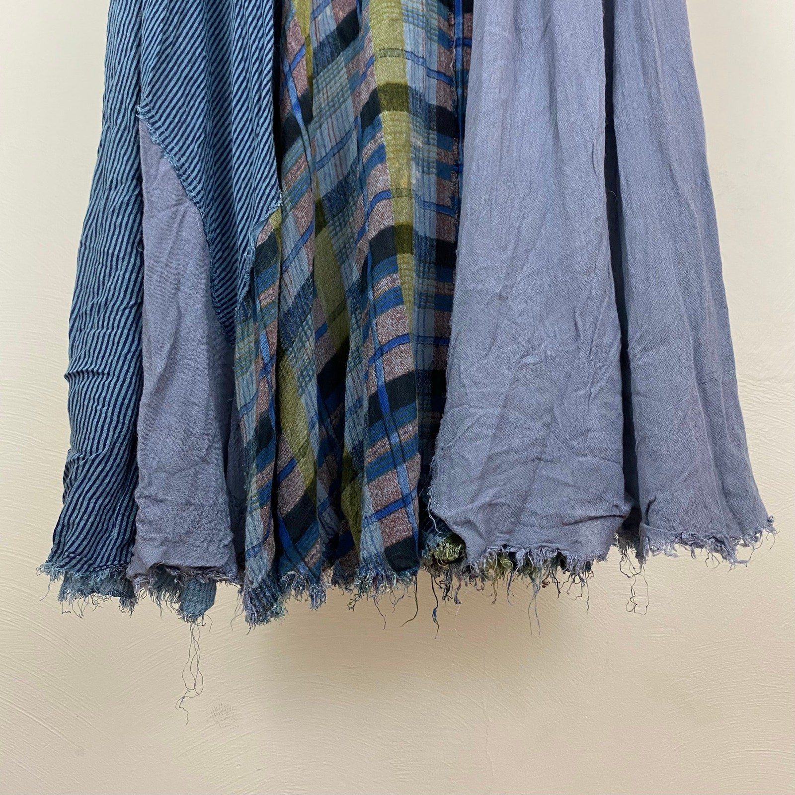 FP One – Free People Plaid Patchwork Maxi – Royal – Size XS