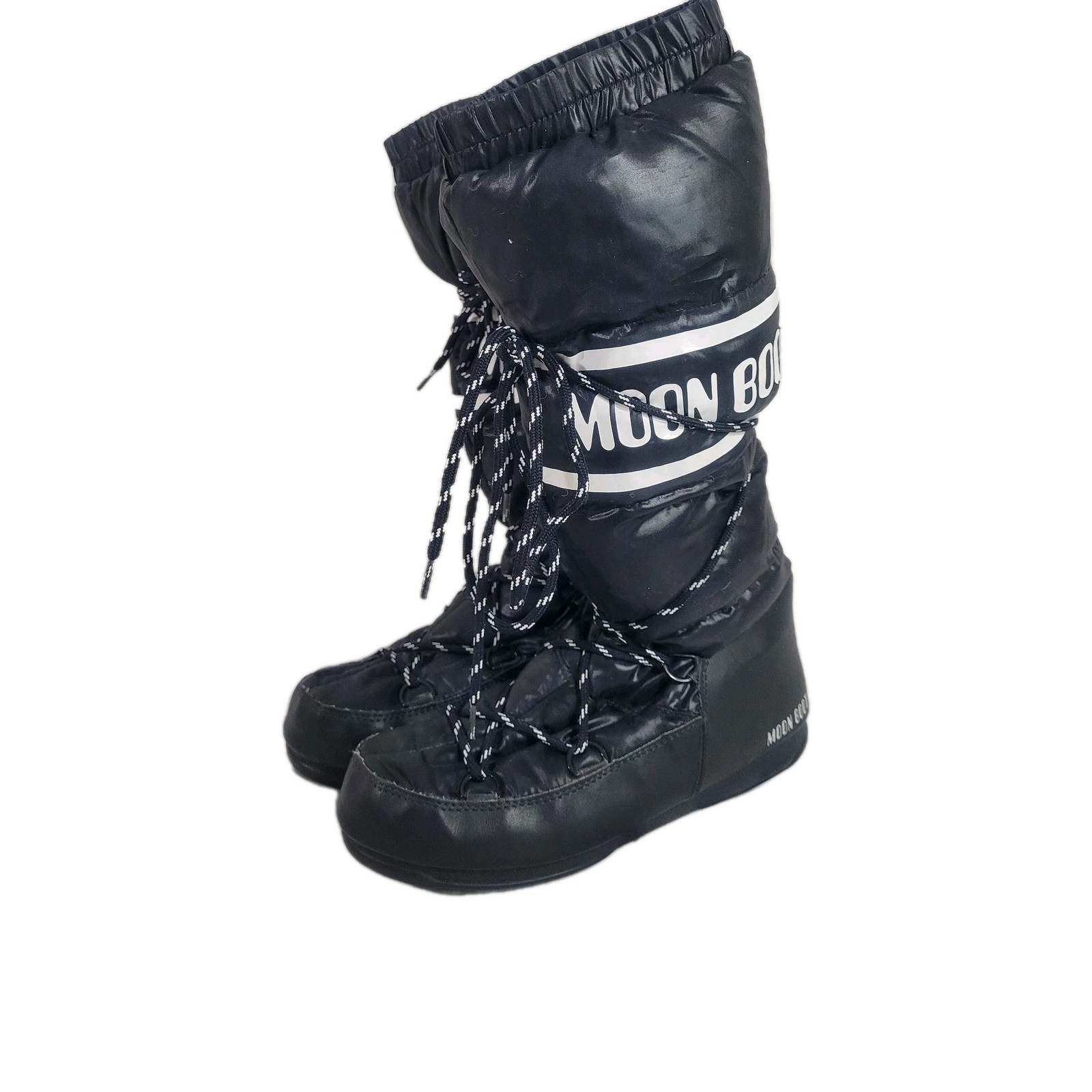 Tecnica The Original Moon Boot Womens 8.5 Black Winter Snow Boots Y2K 2000s
