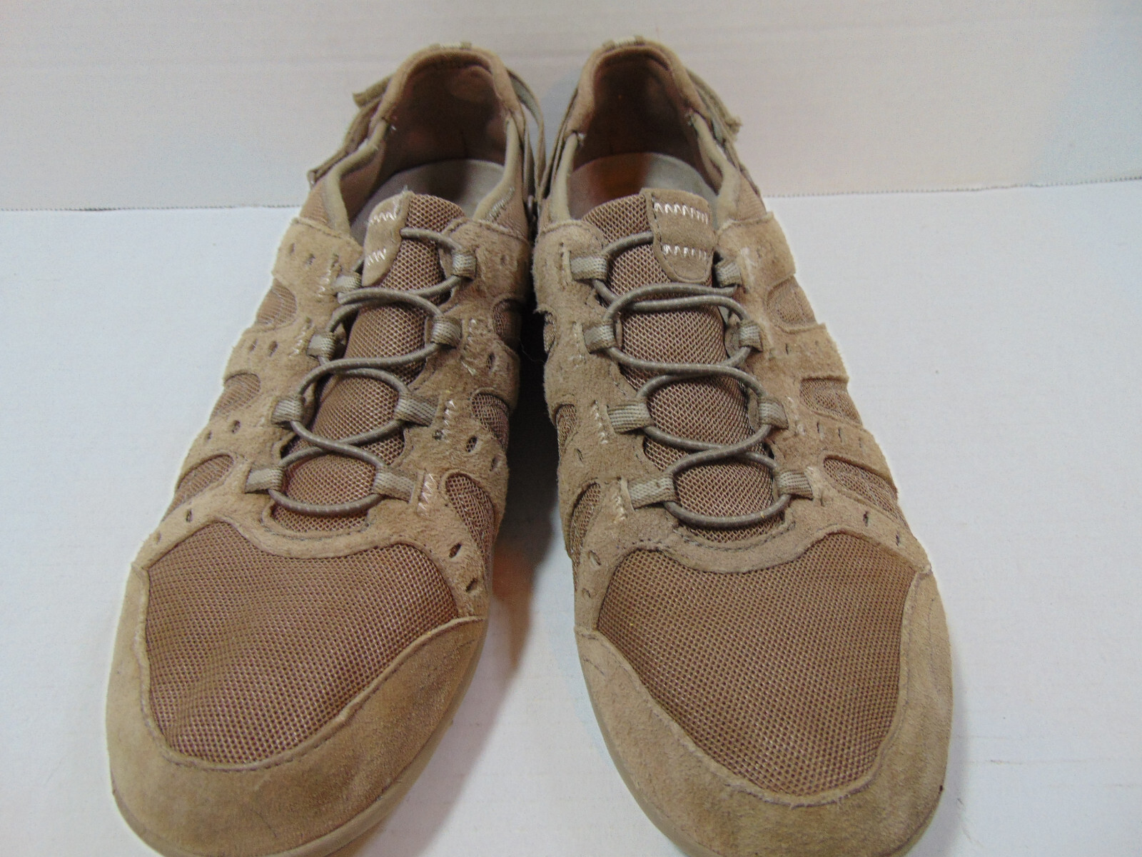 Bass Propel (Tiffany) Stabilizer Walking Shoes – Women 8.5M Tan Suede and Mesh