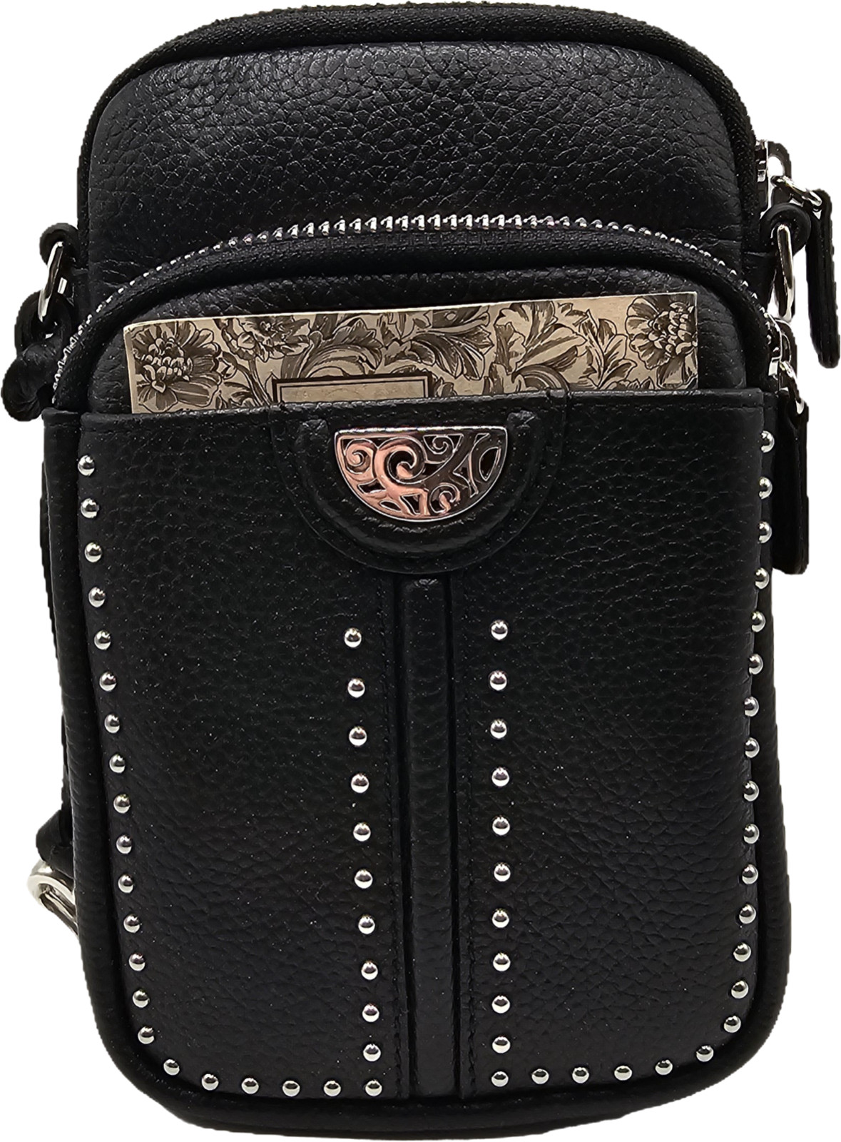 Brighton Zak Mini Utility Bag – H15513 – Black Leather