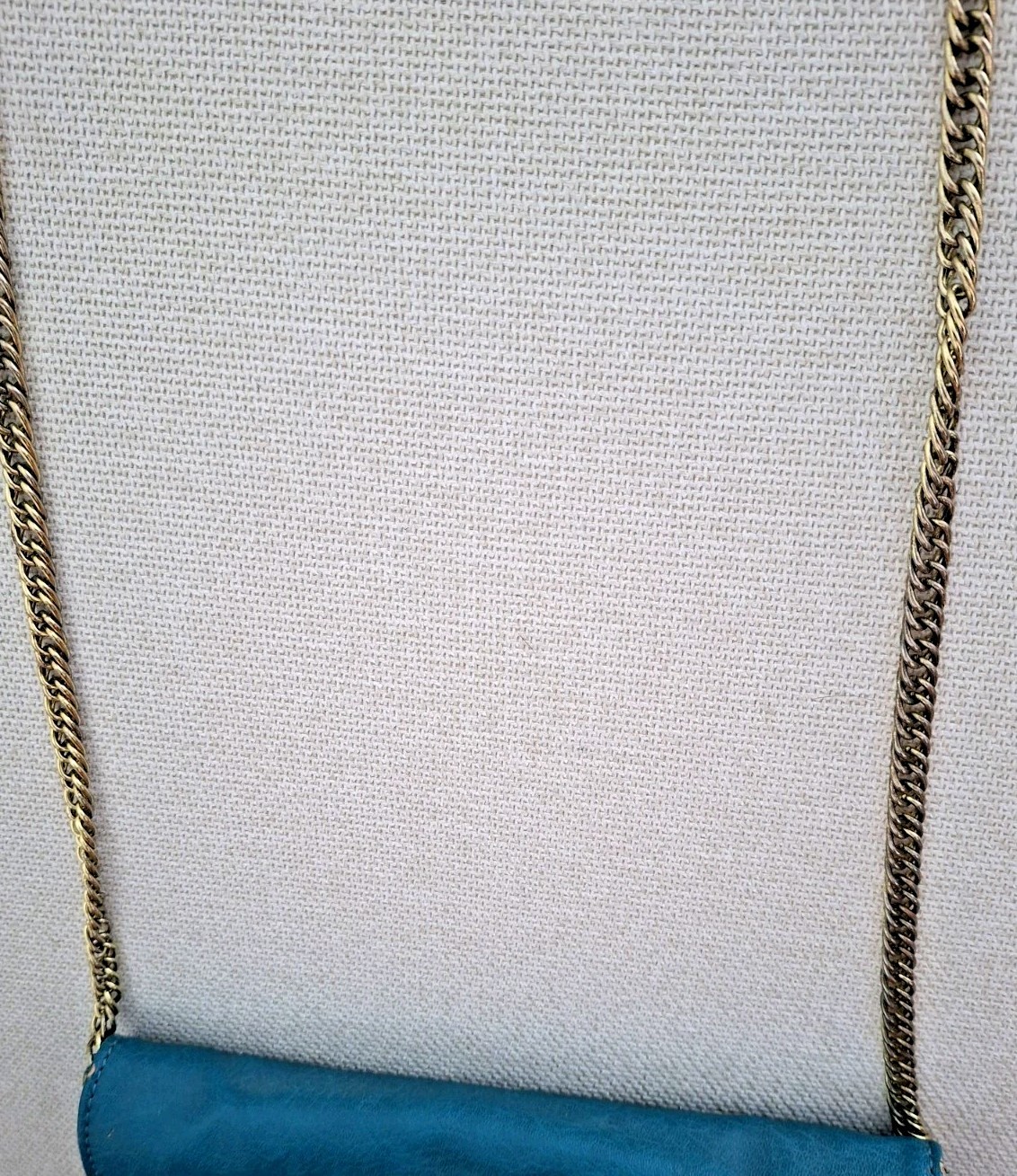 Danielle Nicole Teal Black Clutch Bag with Gold Hardware RETRO STYLE