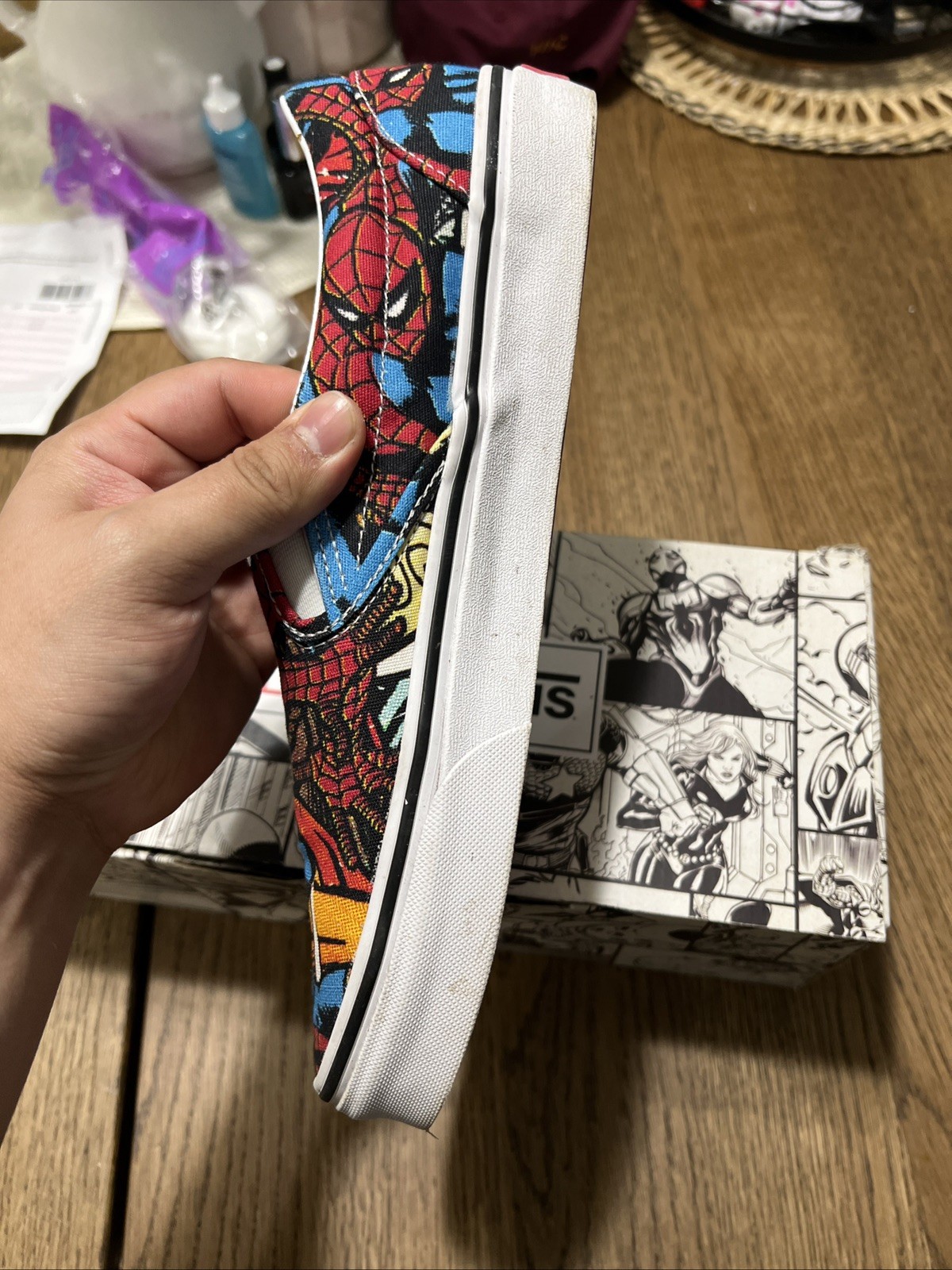 Vans Classic Slip-on X Marvel Spiderman US Men 10 Original Box included