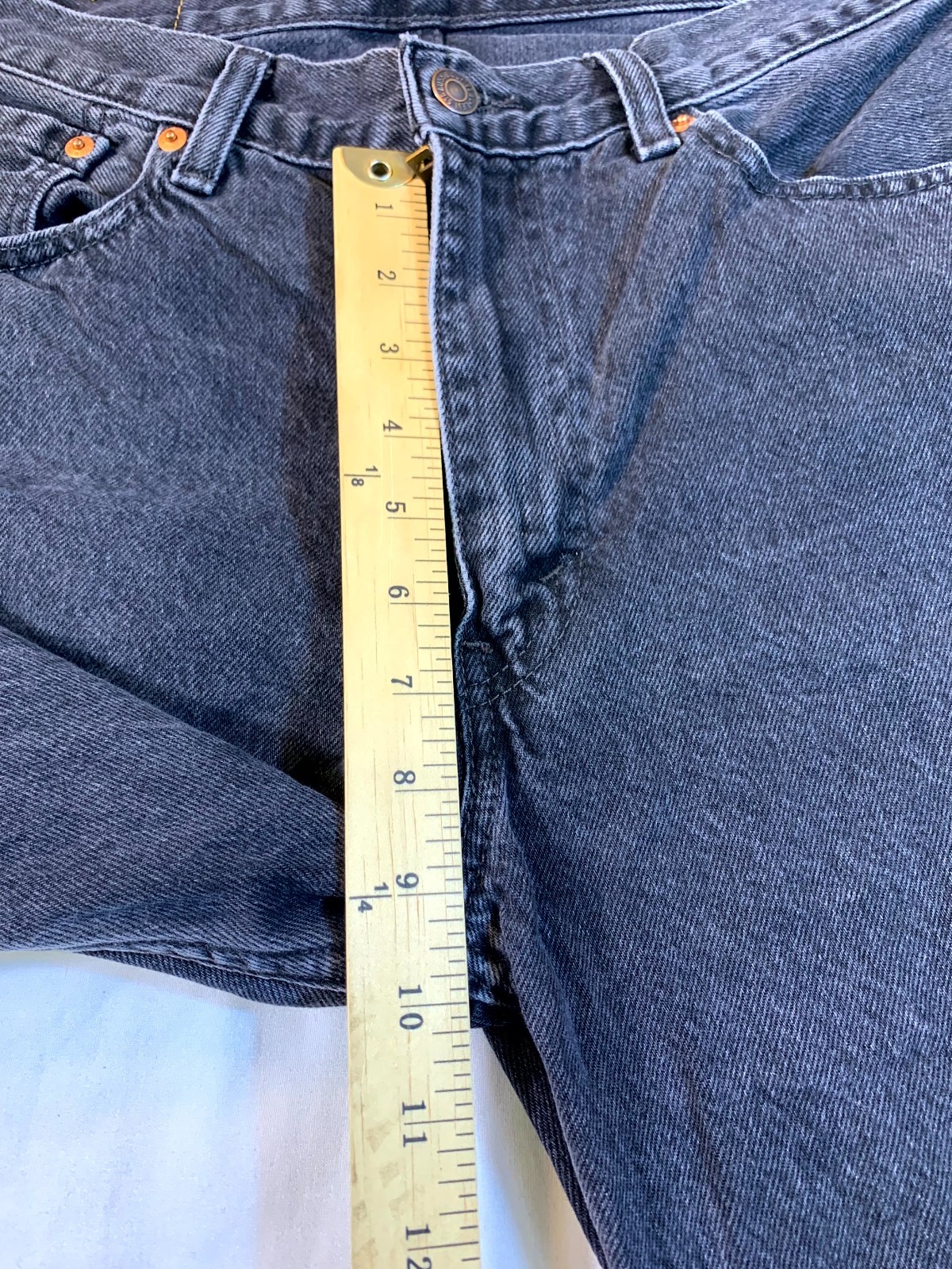 Levi’s 565 97 Loose Fit Straight Leg Jeans Mens 32×30 Gray Denim Logo Mid Rise