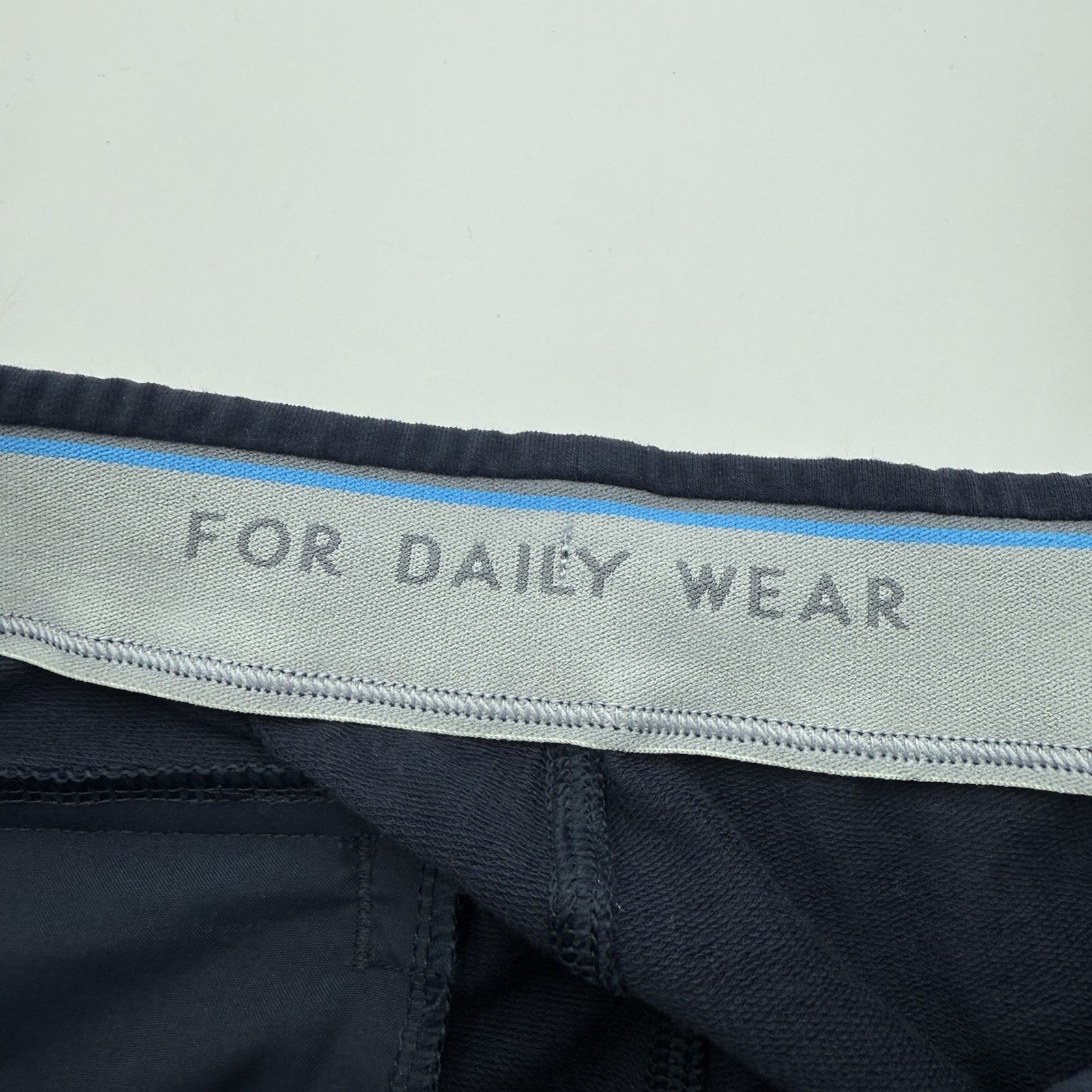 Mack Weldon Daily Wear Every Day Navy Blue Cotton Blend Flannel Joggers Men’s M
