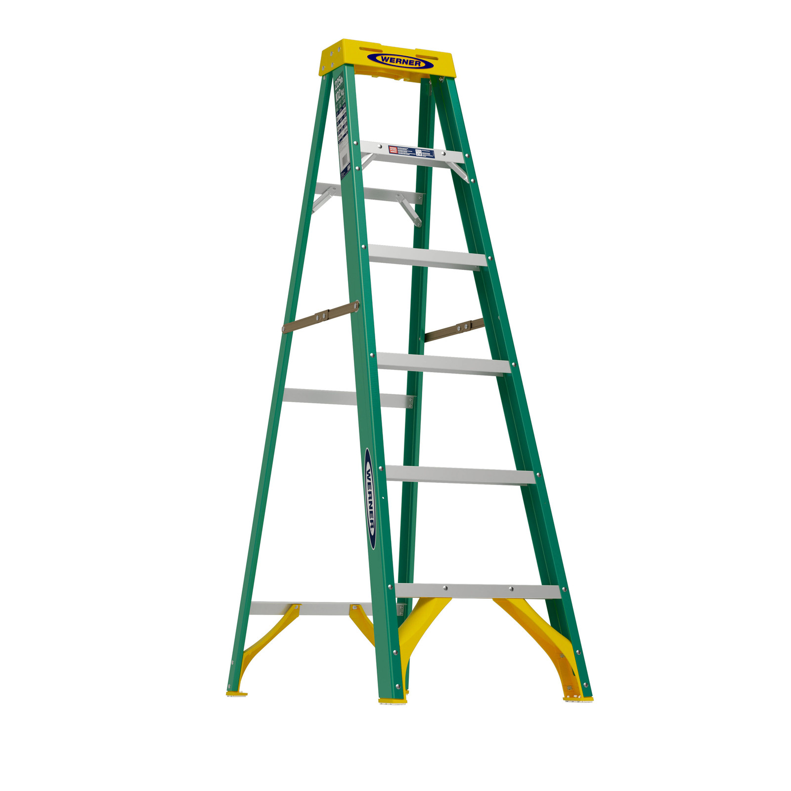 Werner FS200 6-ft ( 10-ft Reach Height ) Fiberglass Type 2 – 225 lbs. Loa|126302