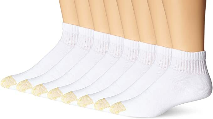 Gold Toe Anklet Socks Regular Size 6-12.5 (8-PAIR BONUS) Black or White