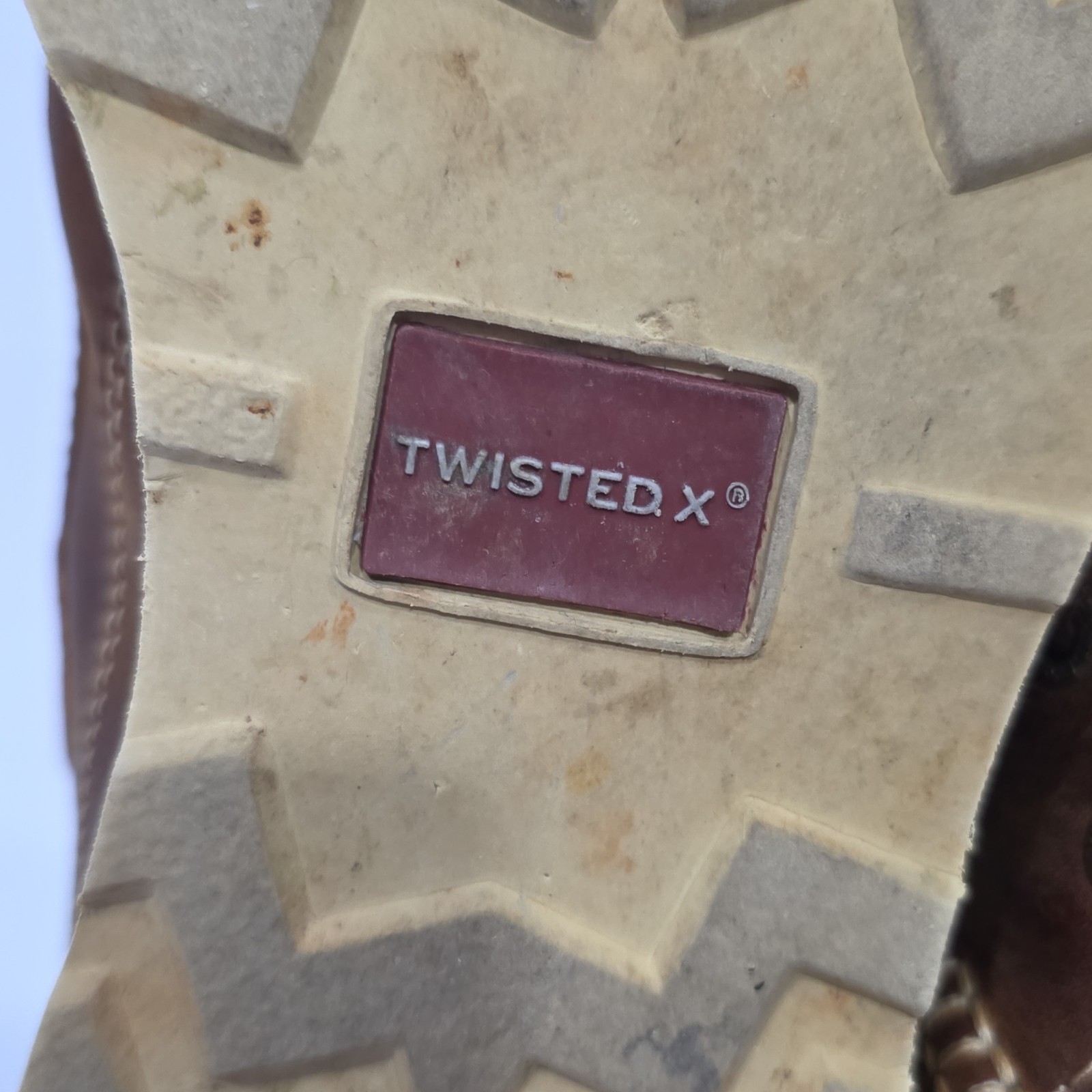 Twisted X Men’s 10 M Basket Weave Moc Toe Wedge Western Chukka Boots MCA0032