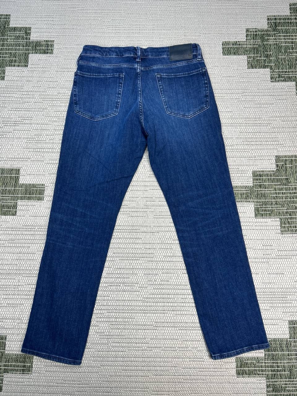 Bonobos Jeans Mens 32 Blue Denim Slim Fit Logo Cotton Stretch Mid Rise 30×29