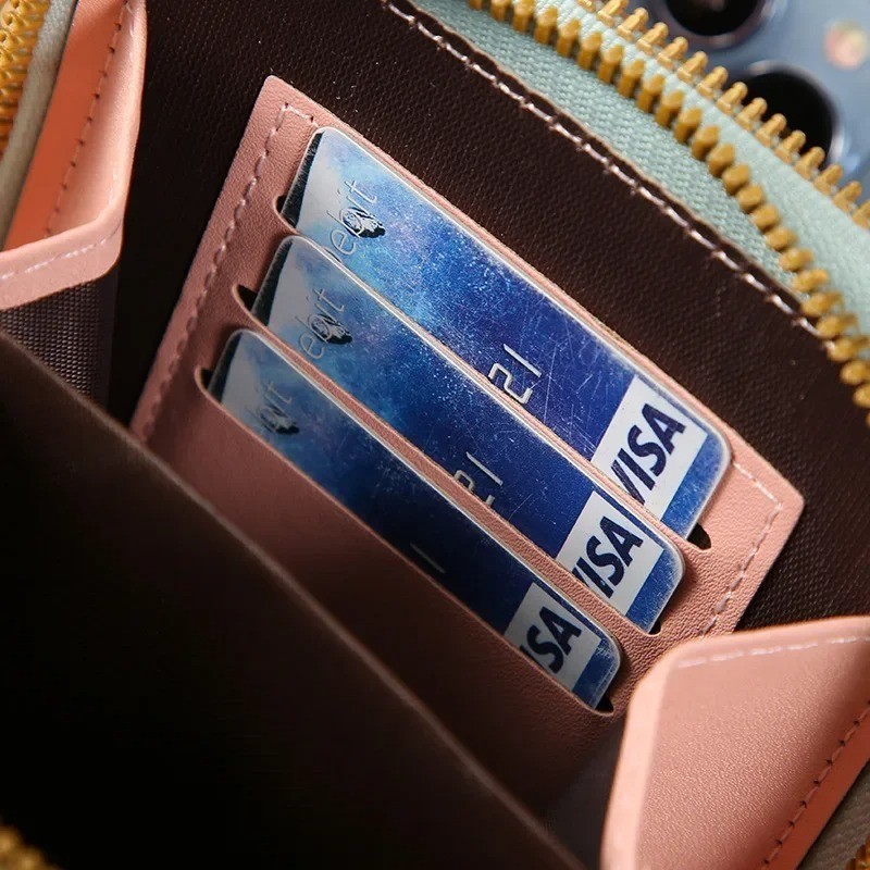 Women’s Crossbody Phone Bag Touch Screen Wallet PU Leather Shoulder Purse