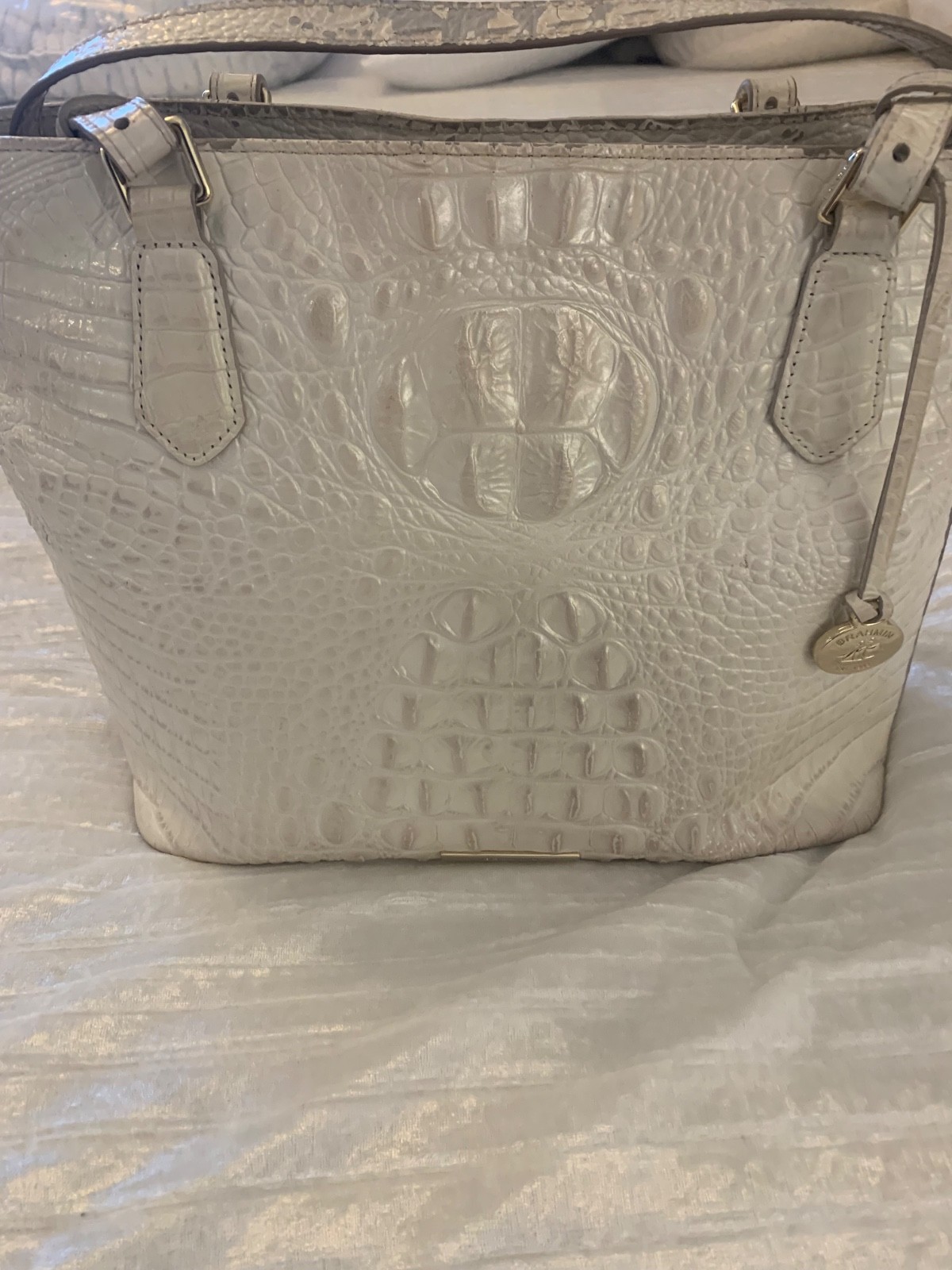 Brahmin Medium Asher Ivory Melbourne Tote