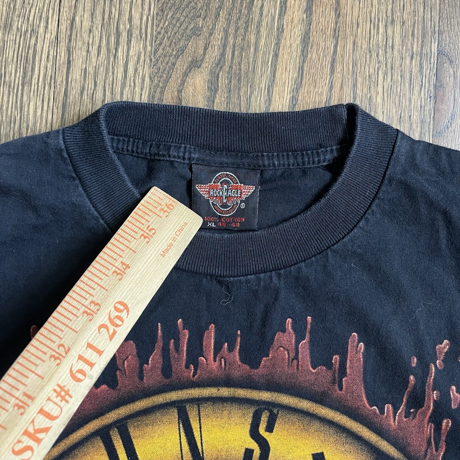 Rare Vintage 90s Guns And Roses Rock Eagle 1997 Band Tee Shirt Sz XL
