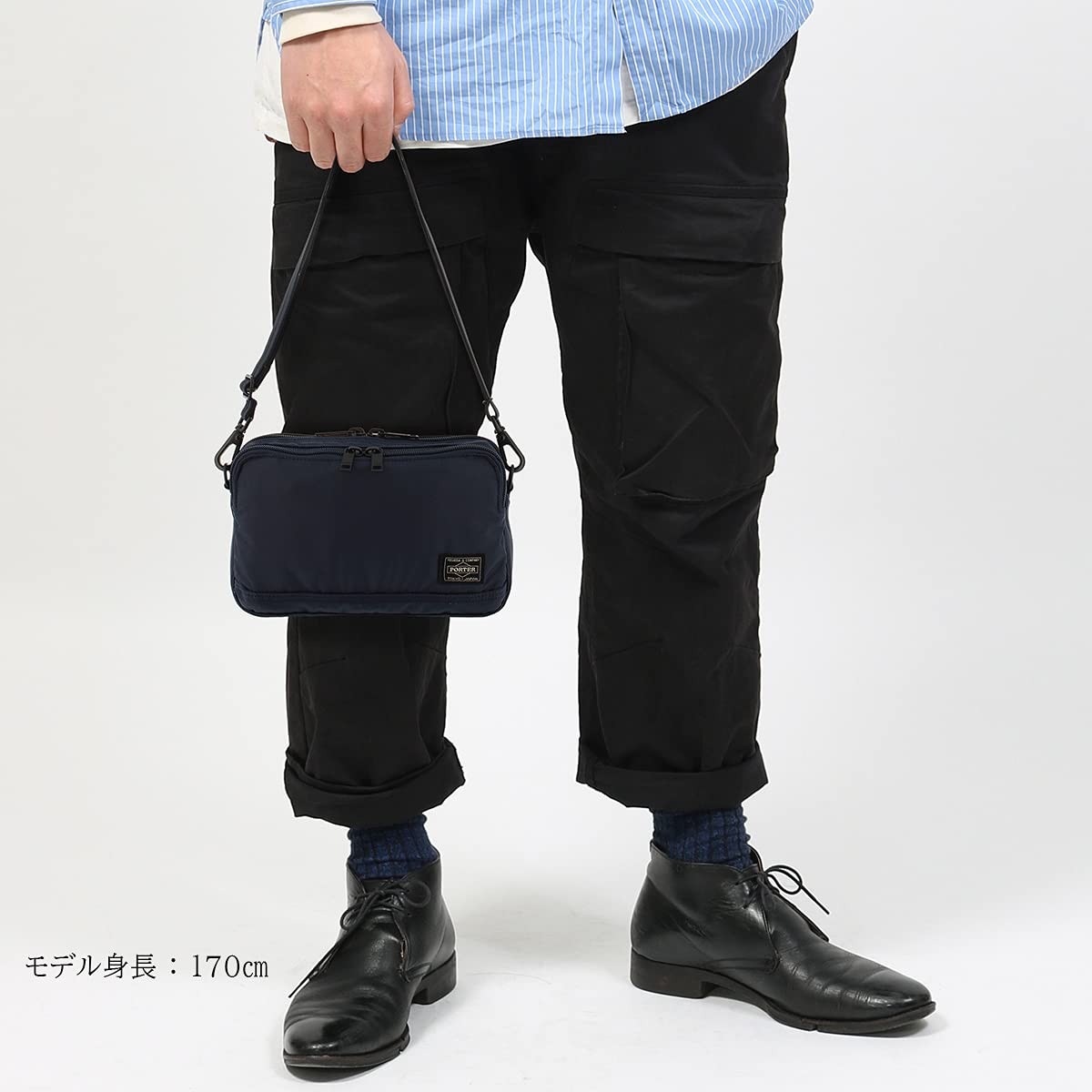 Yoshida Bag 689-05940 PORTER Flash Shoulder navy Free size