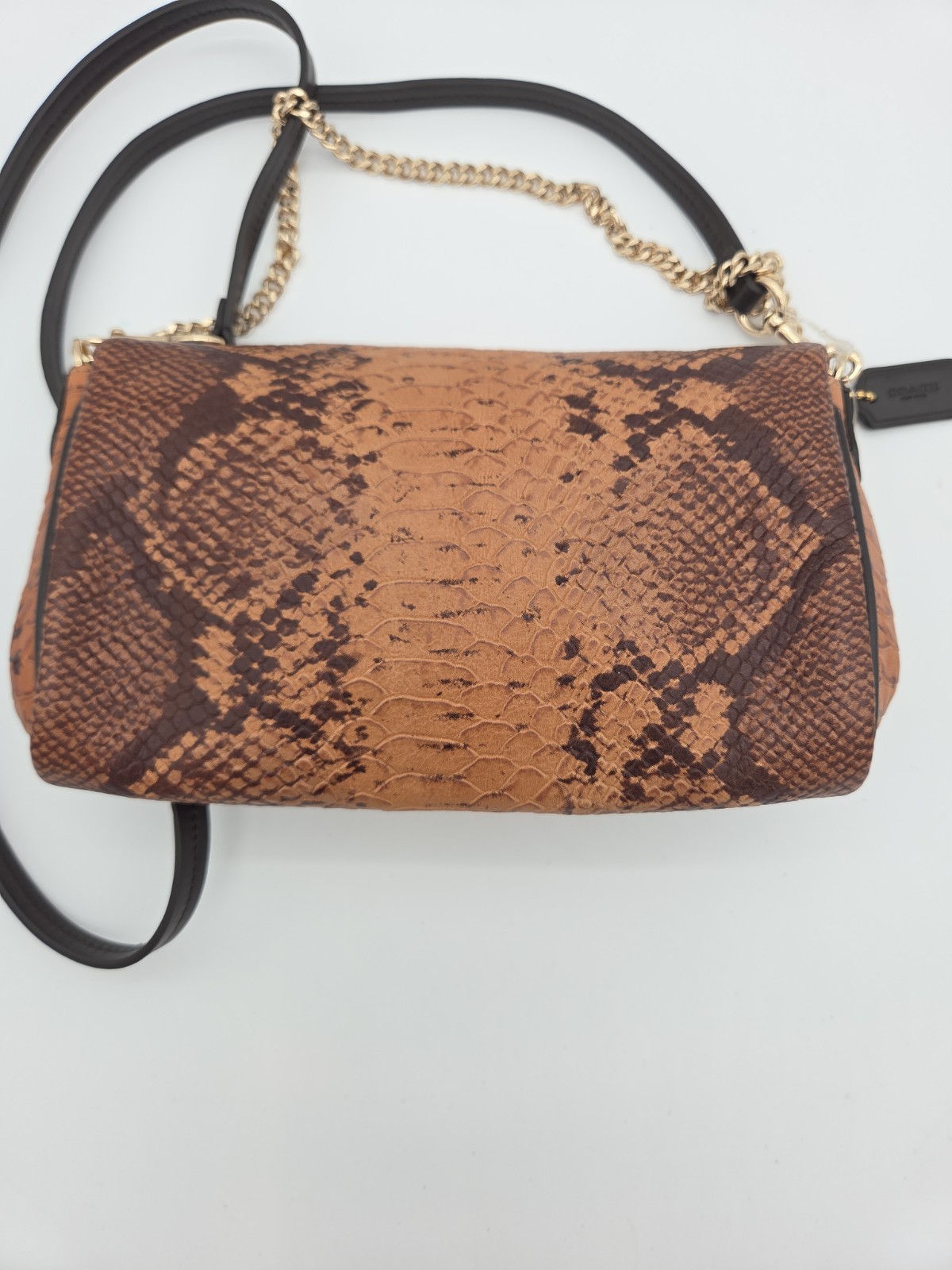 Coach Snake Mini Ruby Crossbody Handbag 35555 IM(Light Gold)/Natural Vtg 90s Y2K