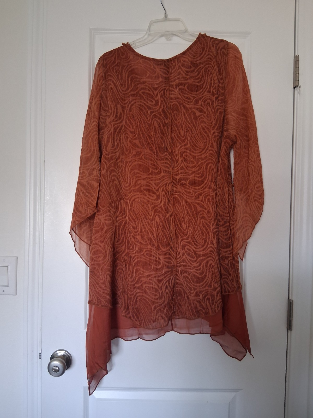 Ladies Blouse Size Large By Pretty Angel Fully Lined Free Flowing Stylish