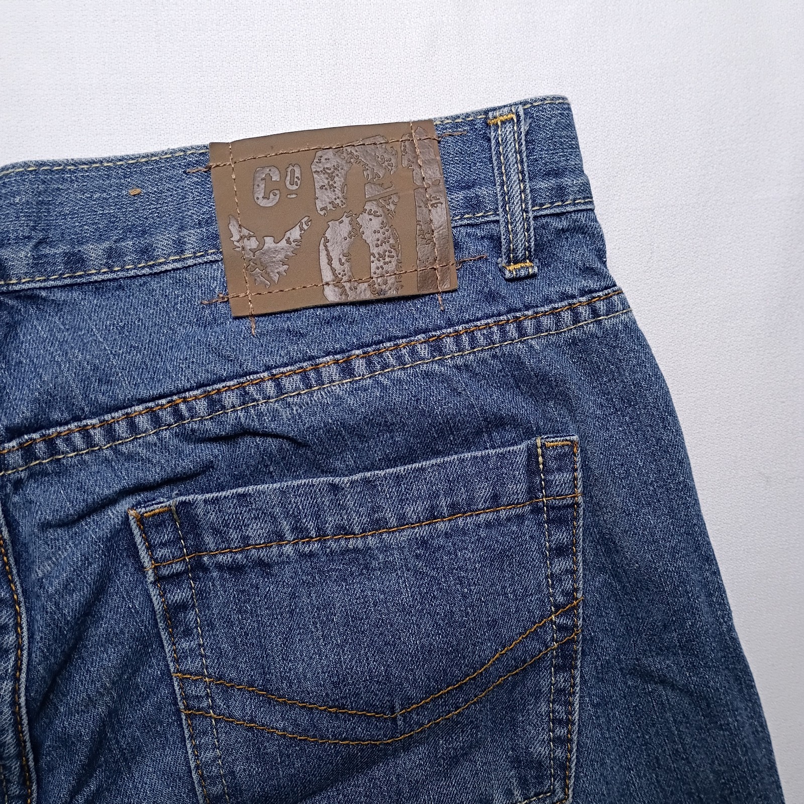 Company 81 Spencer Mens Straight Classic Fit Jeans 32X32 Medium Blue Wash